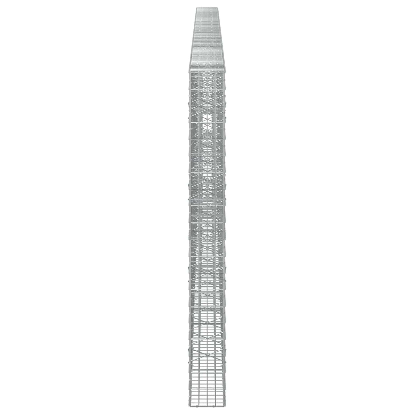 vidaXL Γκαμπιόν με σύρμα 5 mm και πλέγμα 5x10 cm 900x20x200 εκ