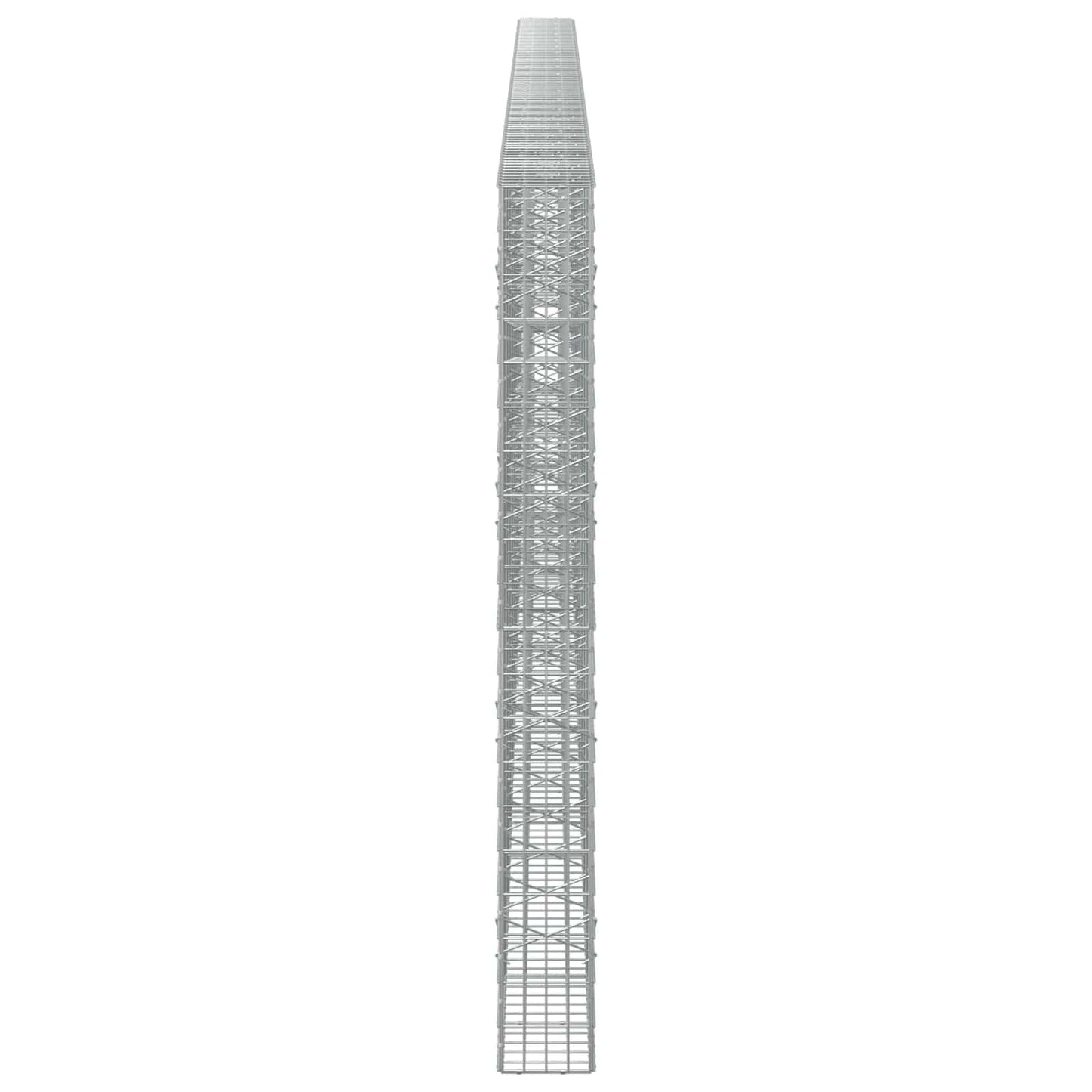 vidaXL Γκαμπιόν με σύρμα 5 mm και πλέγμα 5x10 cm 950x20x200 εκ
