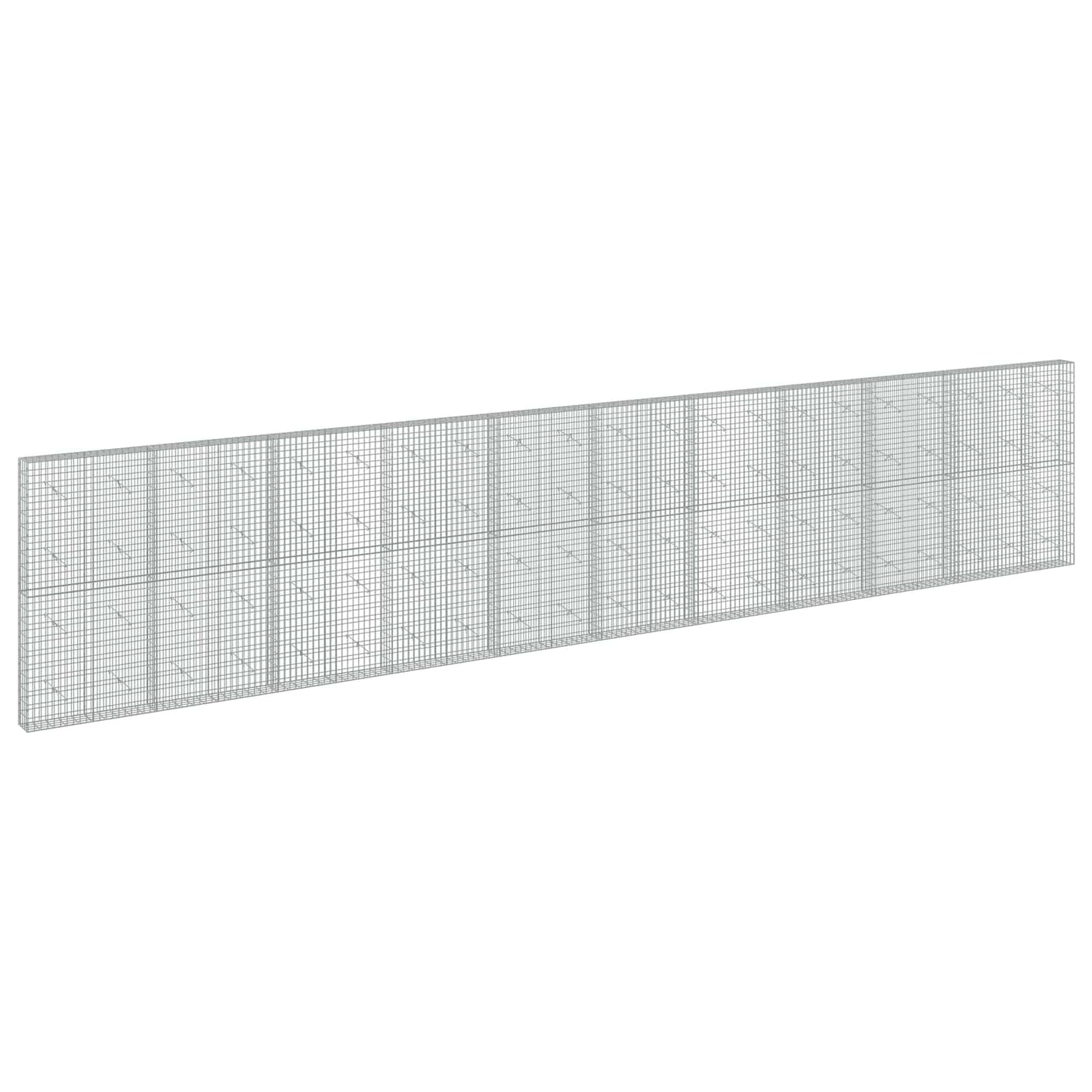 vidaXL Γκαμπιόν με σύρμα 5 mm και πλέγμα 5x10 cm 1050x20x200 εκ