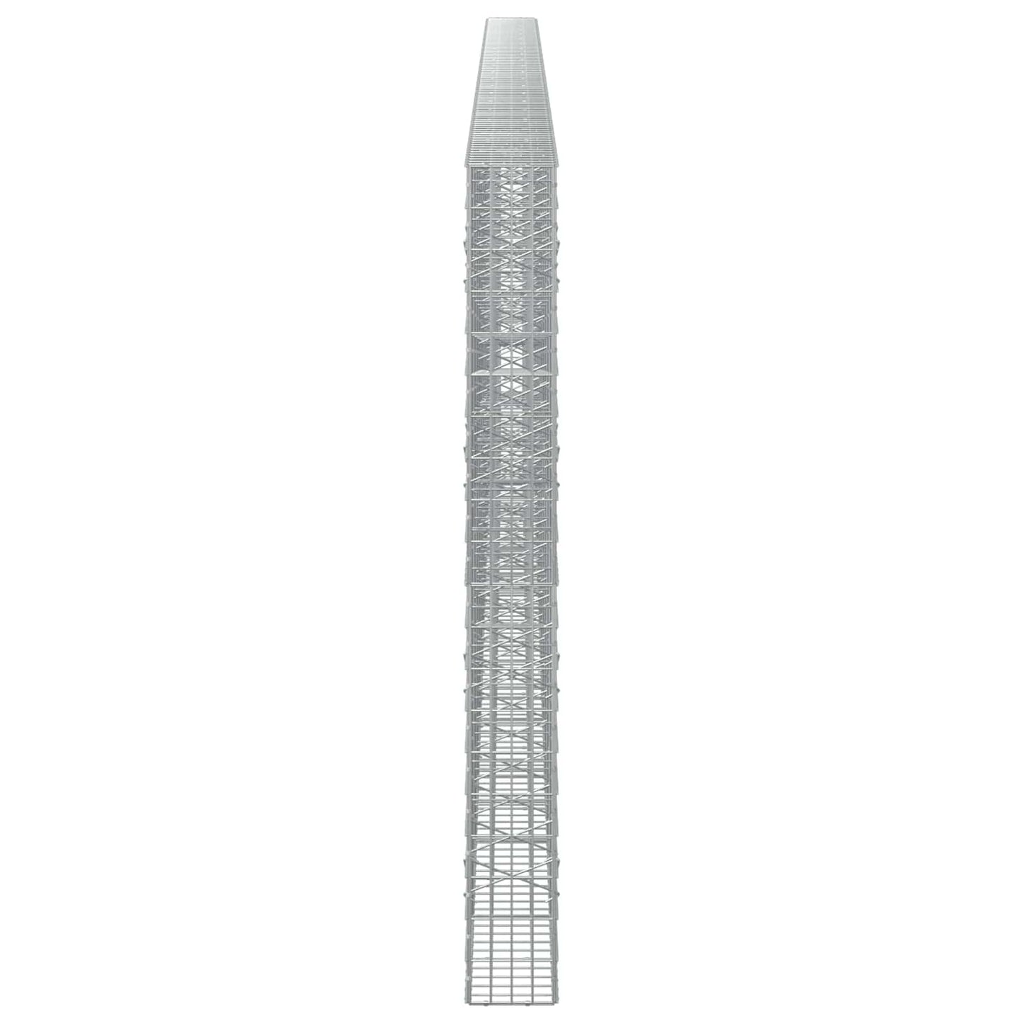 vidaXL Γκαμπιόν με σύρμα 5 mm και πλέγμα 5x10 cm 1050x20x200 εκ