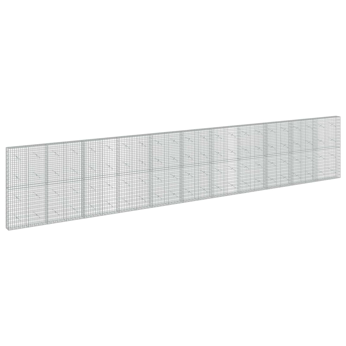 vidaXL Γκαμπιόν με σύρμα 5 mm και πλέγμα 5x10 cm 1100x20x200 εκ