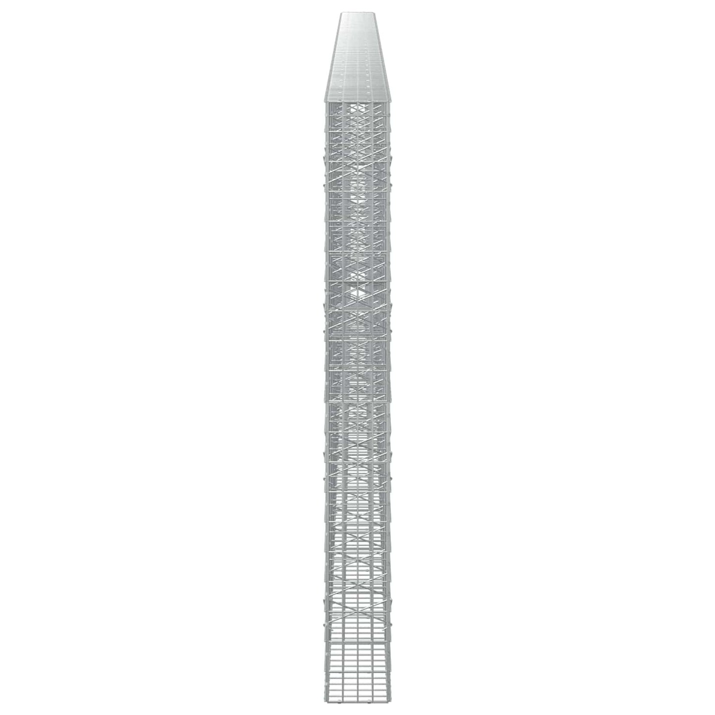 vidaXL Γκαμπιόν με σύρμα 5 mm και πλέγμα 5x10 cm 1200x20x200 εκ