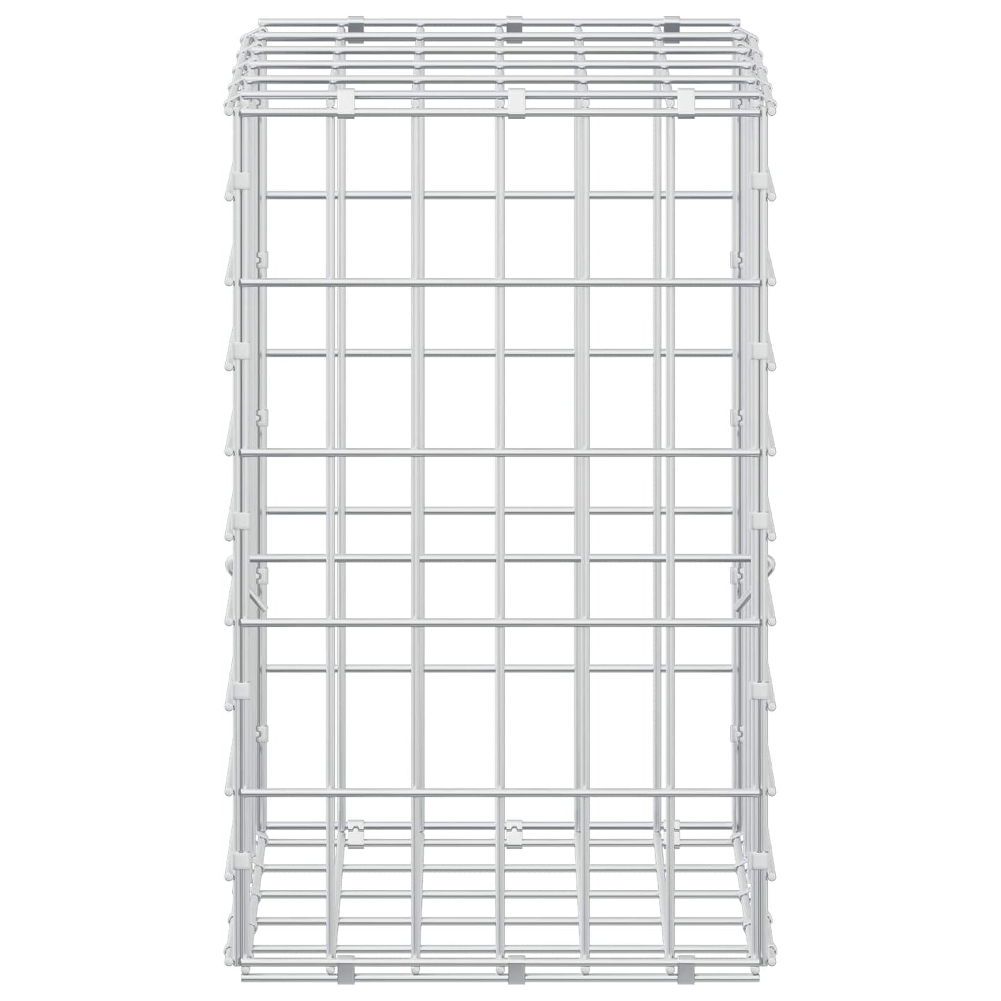 vidaXL Γκαμπιόν με σύρμα 5 mm και πλέγμα 5x10 cm 50x30x50 εκ.