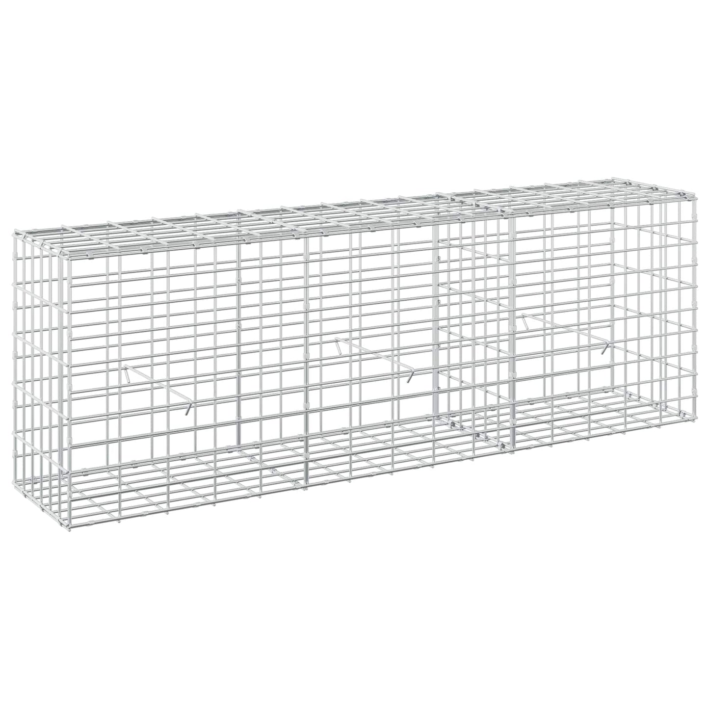 vidaXL Γκαμπιόν με σύρμα 5 mm και πλέγμα 5x10 cm 150x30x50 εκ