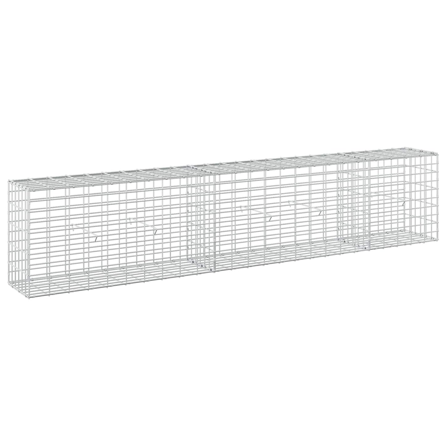 vidaXL Γκαμπιόν με σύρμα 5 mm και πλέγμα 5x10 cm 250x30x50 εκ