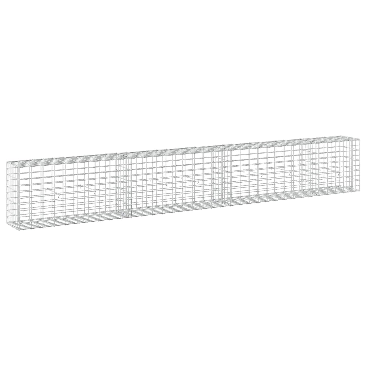 vidaXL Γκαμπιόν με σύρμα 5 mm και πλέγμα 5x10 cm 350x30x50 εκ
