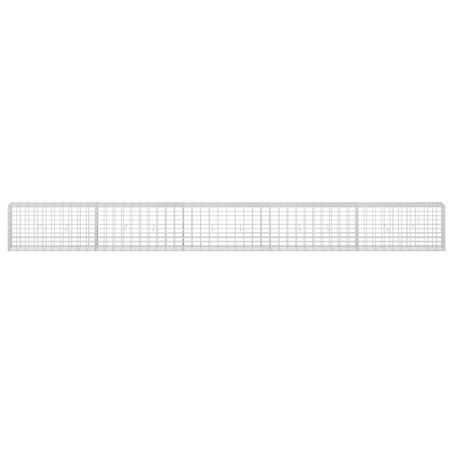 vidaXL Γκαμπιόν με σύρμα 5 mm και πλέγμα 5x10 cm 500x30x50 εκ