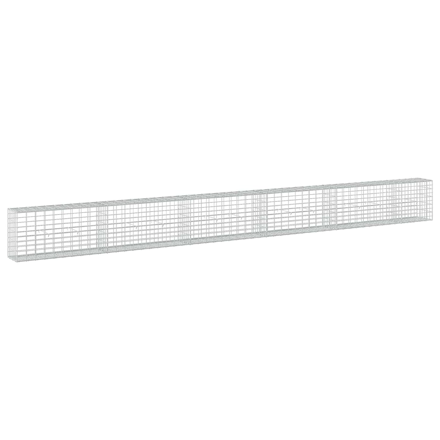 vidaXL Γκαμπιόν με σύρμα 5 mm και πλέγμα 5x10 cm 550x30x50 εκ