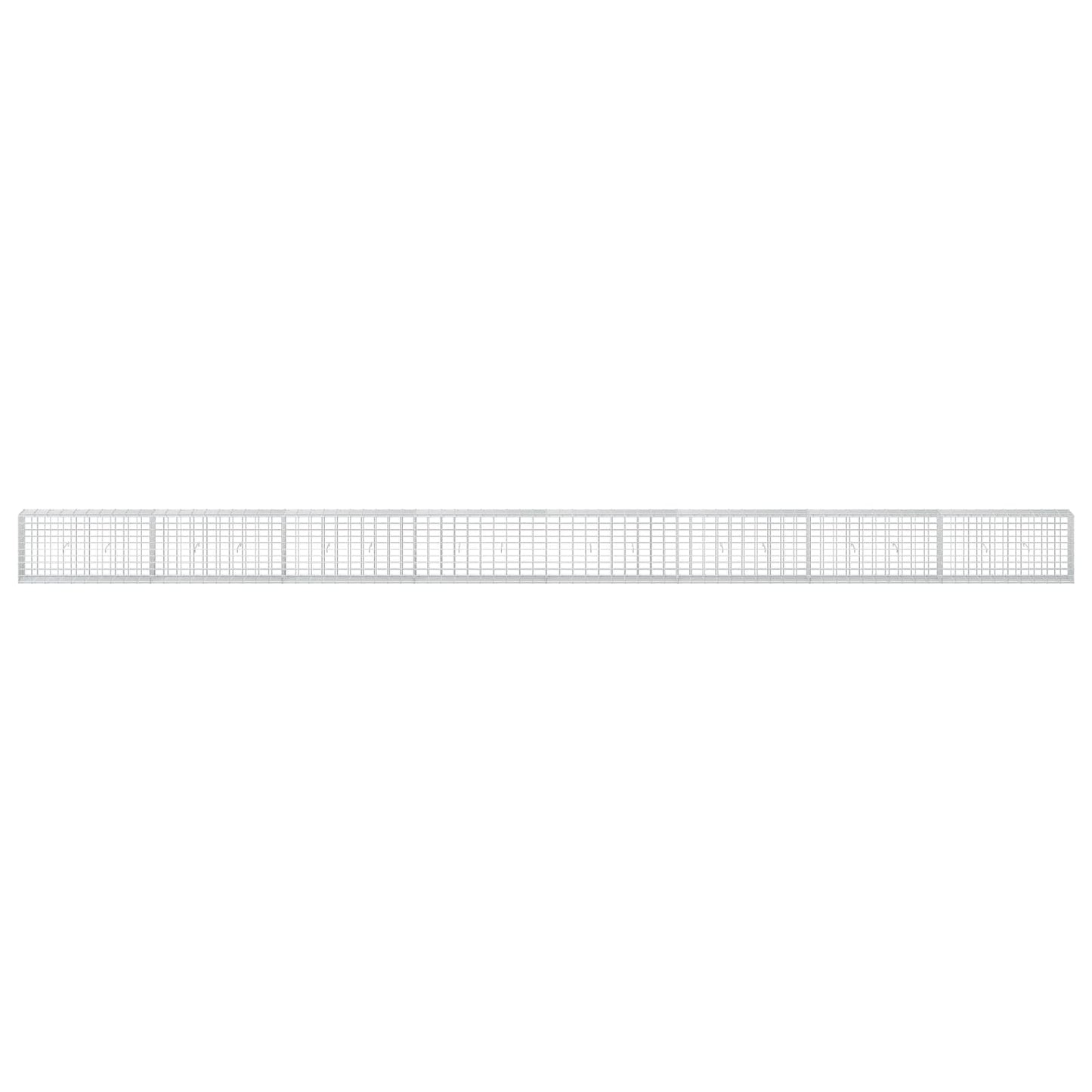 vidaXL Γκαμπιόν με σύρμα 5 mm και πλέγμα 5x10 cm 800x30x50 εκ