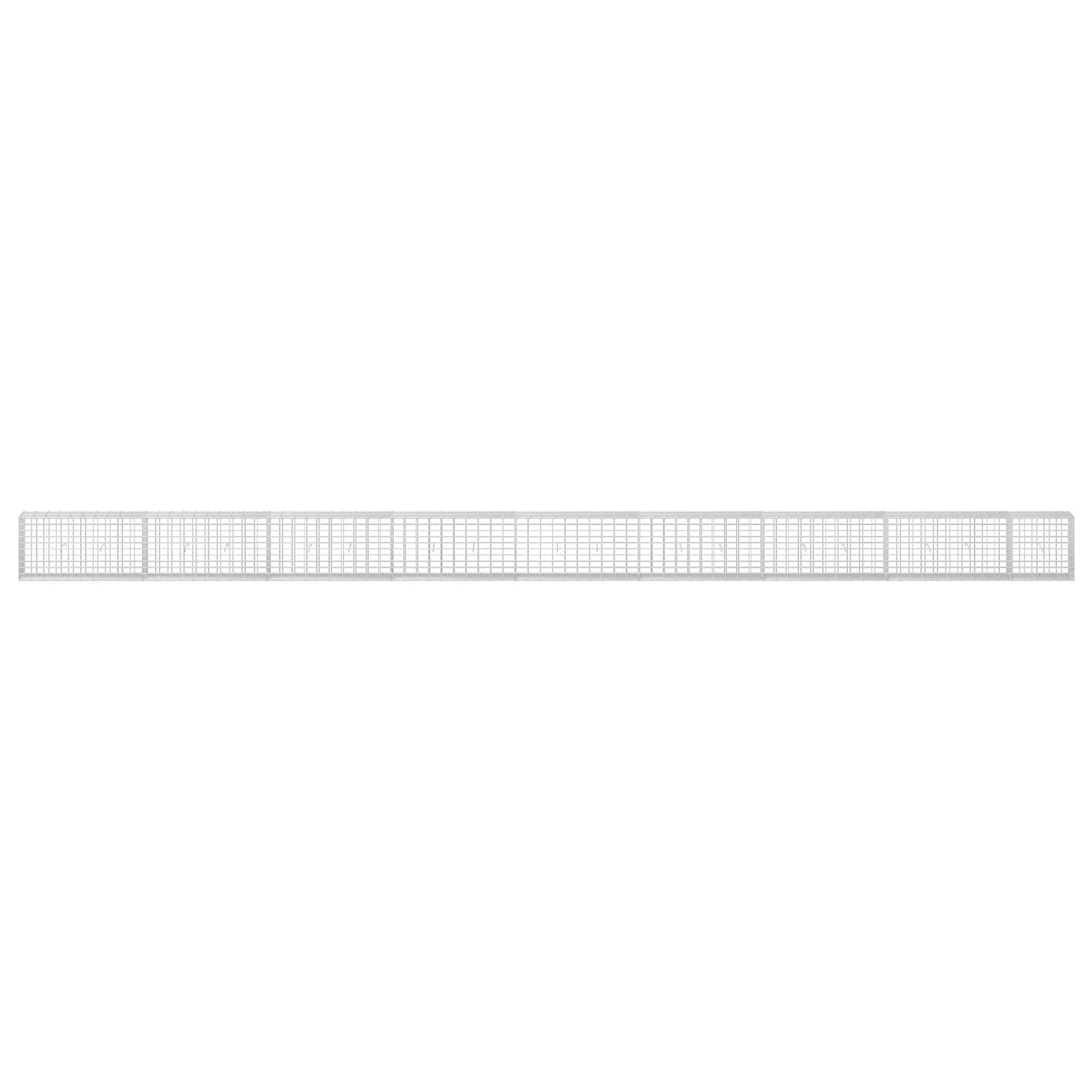 vidaXL Γκαμπιόν με σύρμα 5 mm και πλέγμα 5x10 cm 850x30x50 εκ