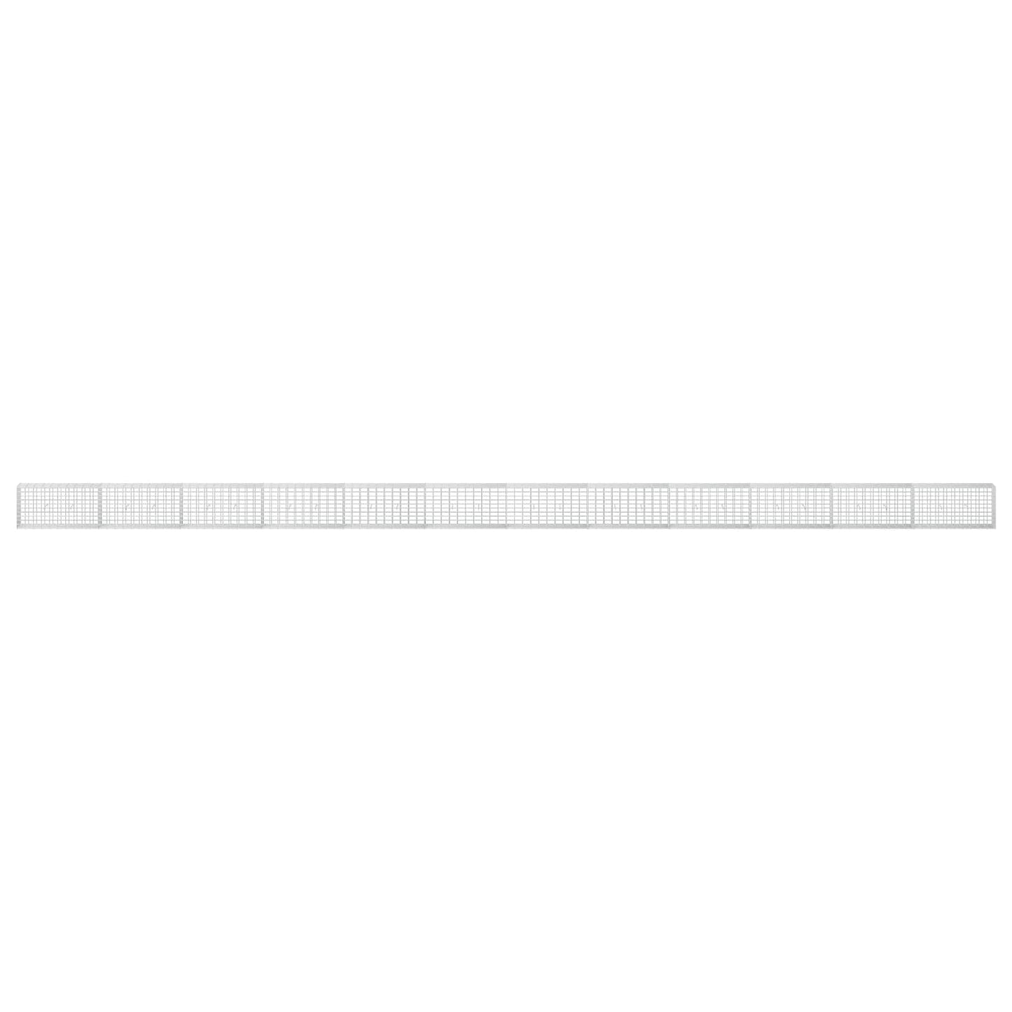vidaXL Γκαμπιόν με σύρμα 5 mm και πλέγμα 5x10 cm 1200x30x50 εκ