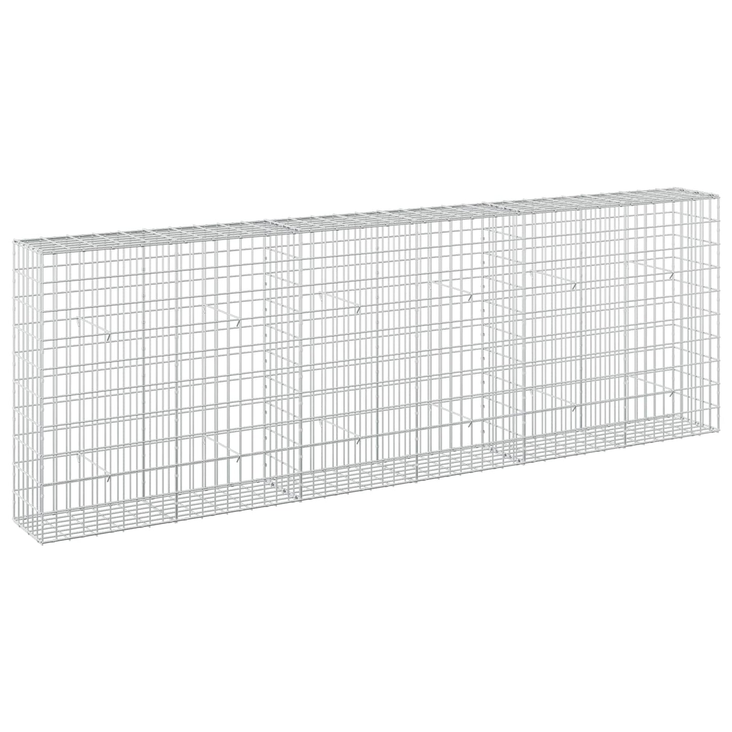 vidaXL Γκαμπιόν με σύρμα 5 mm και πλέγμα 5x10 cm 300x30x100 εκ