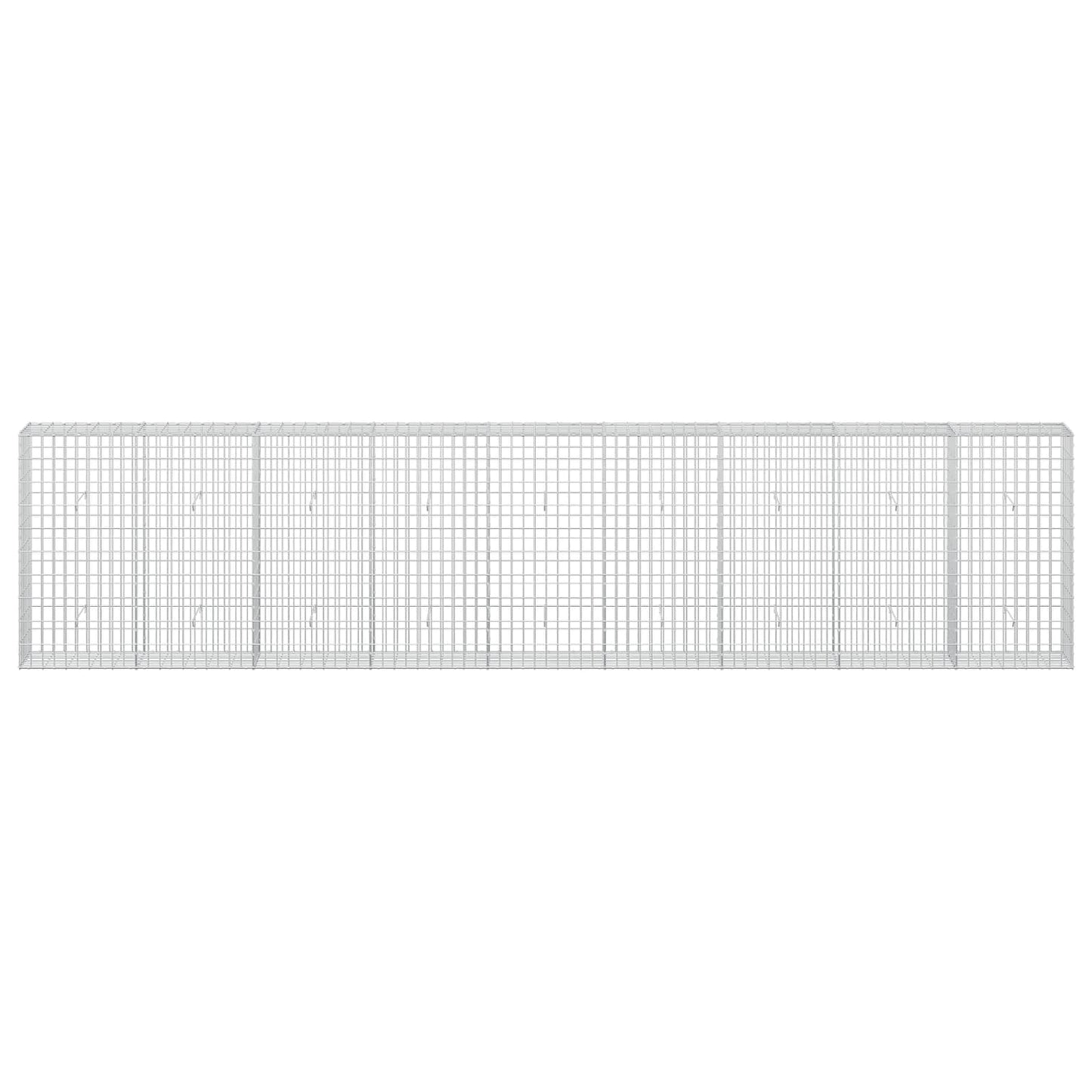 vidaXL Γκαμπιόν με σύρμα 5 mm και πλέγμα 5x10 cm 450x30x100 εκ