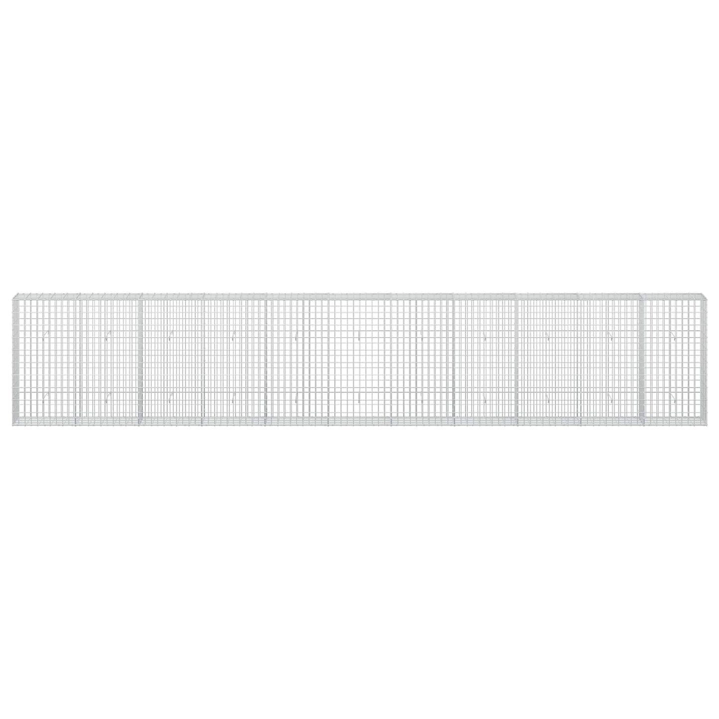 vidaXL Γκαμπιόν με σύρμα 5 mm και πλέγμα 5x10 cm 550x30x100 εκ