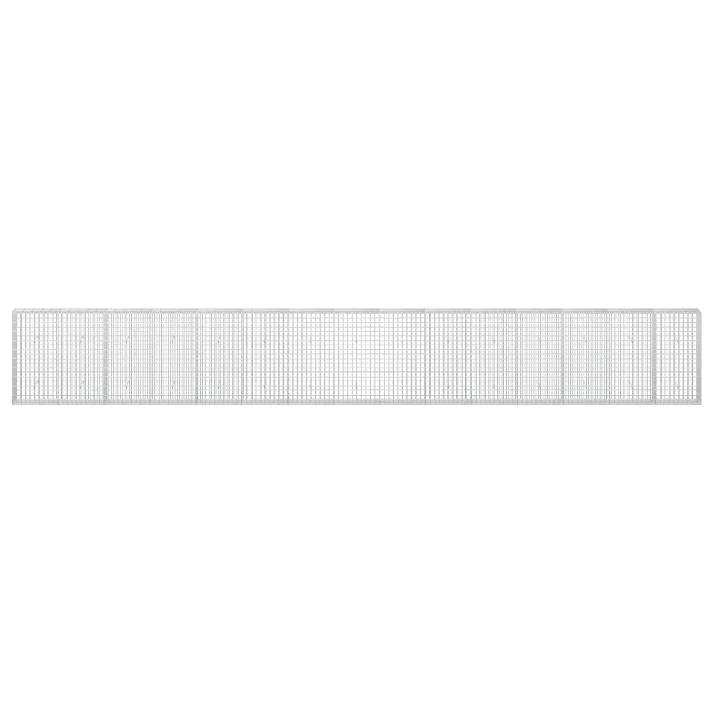 vidaXL Γκαμπιόν με σύρμα 5 mm και πλέγμα 5x10 cm 750x30x100 εκ