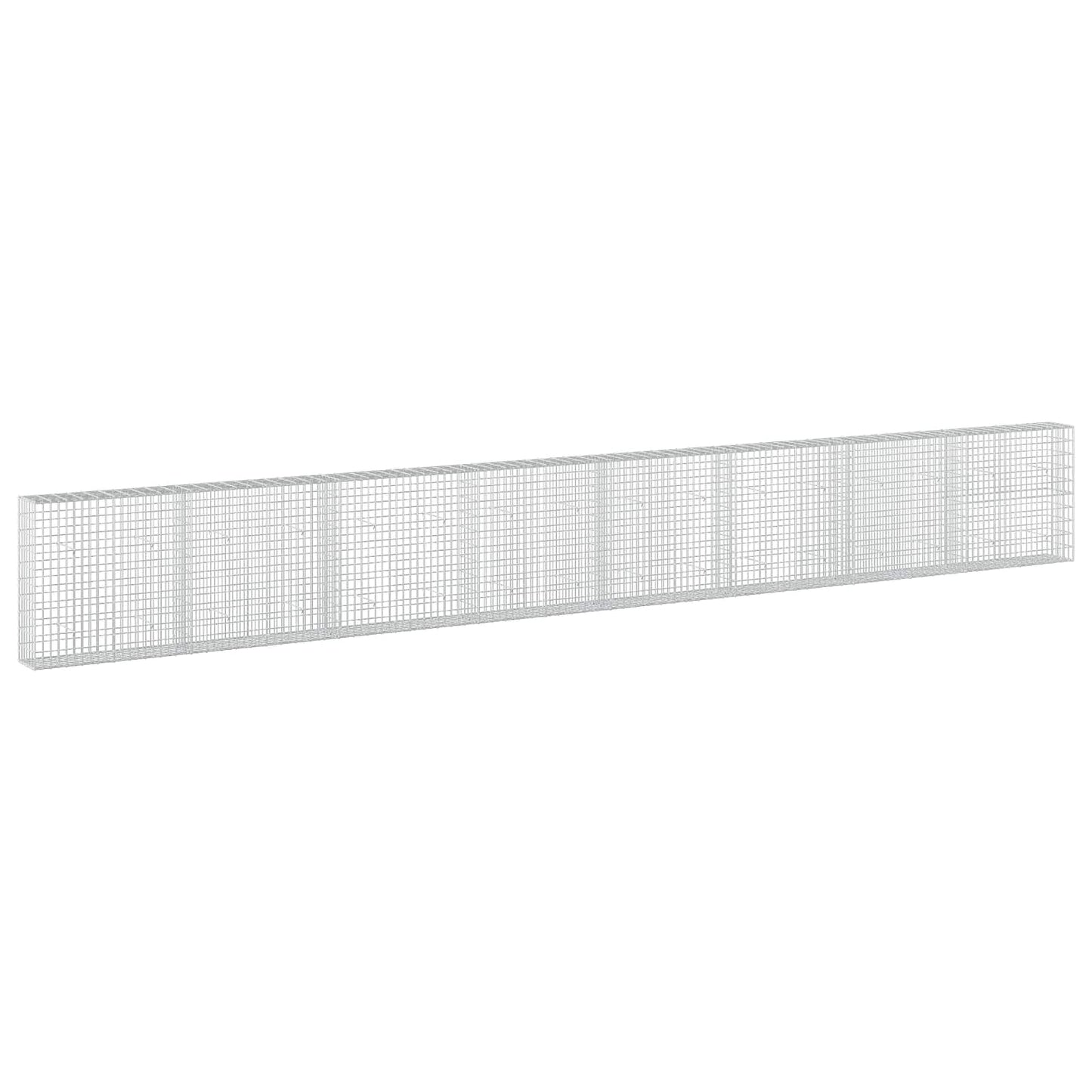 vidaXL Γκαμπιόν με σύρμα 5 mm και πλέγμα 5x10 cm 800x30x100 εκ