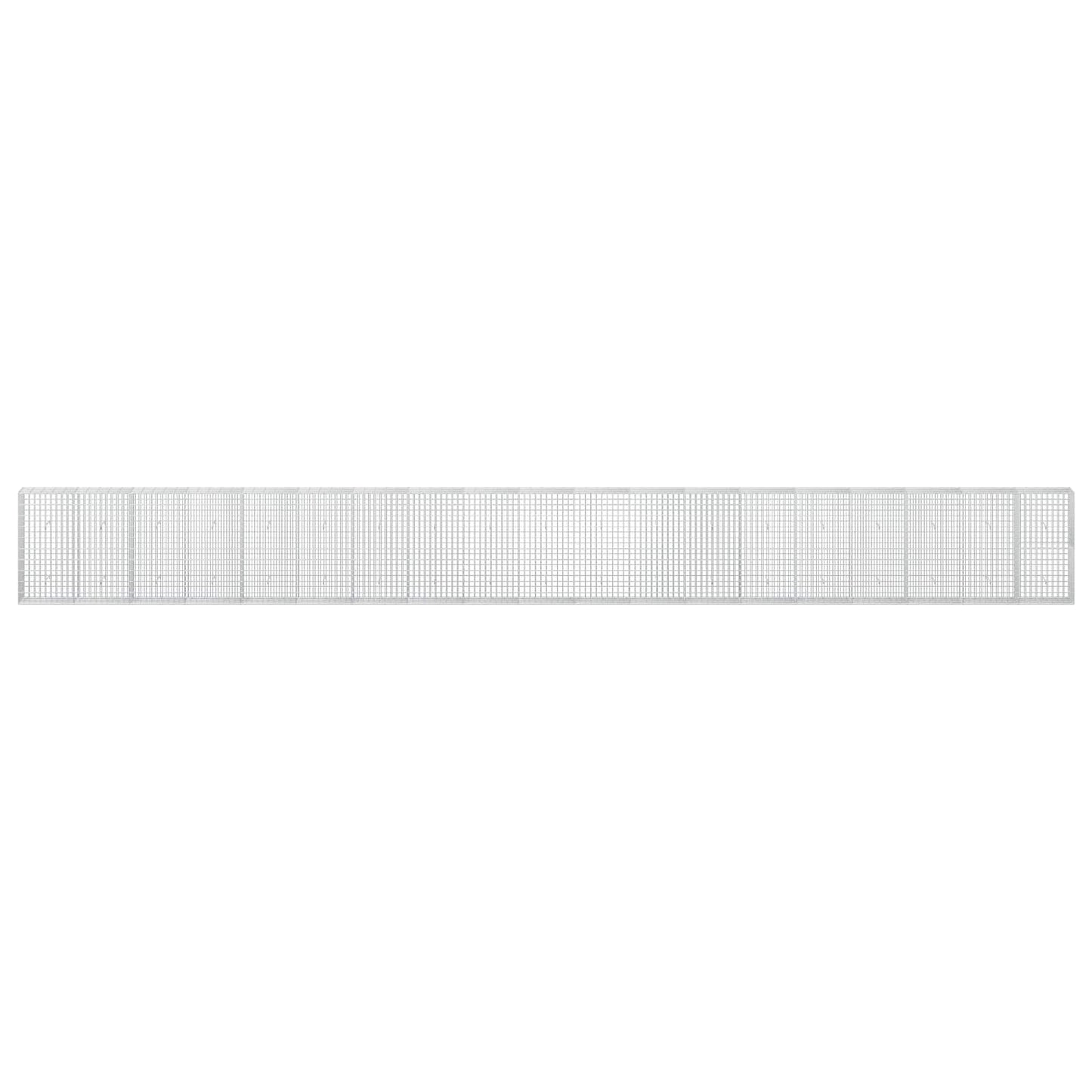 vidaXL Γκαμπιόν με σύρμα 5 mm και πλέγμα 5x10 cm 950x30x100 εκ