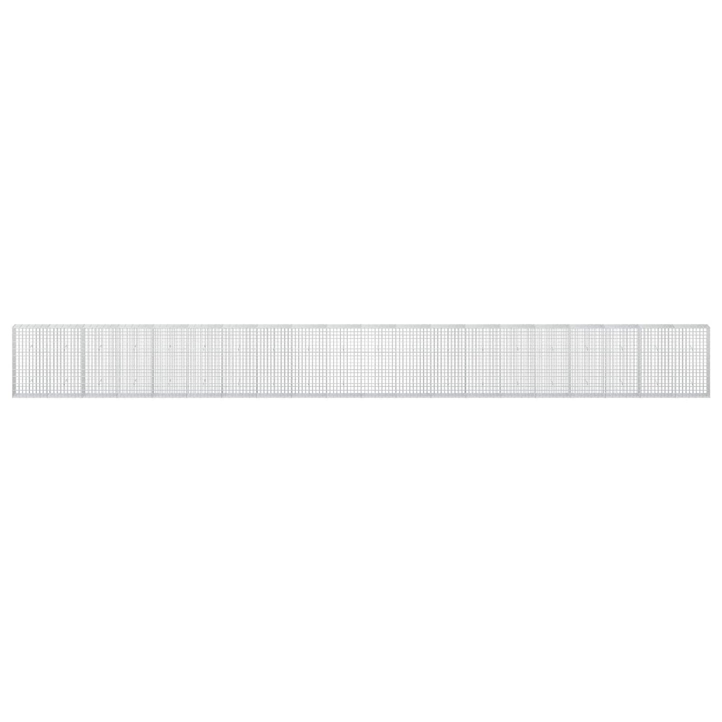 vidaXL Γκαμπιόν με σύρμα 5 mm και πλέγμα 5x10 cm 1000x30x100 εκ