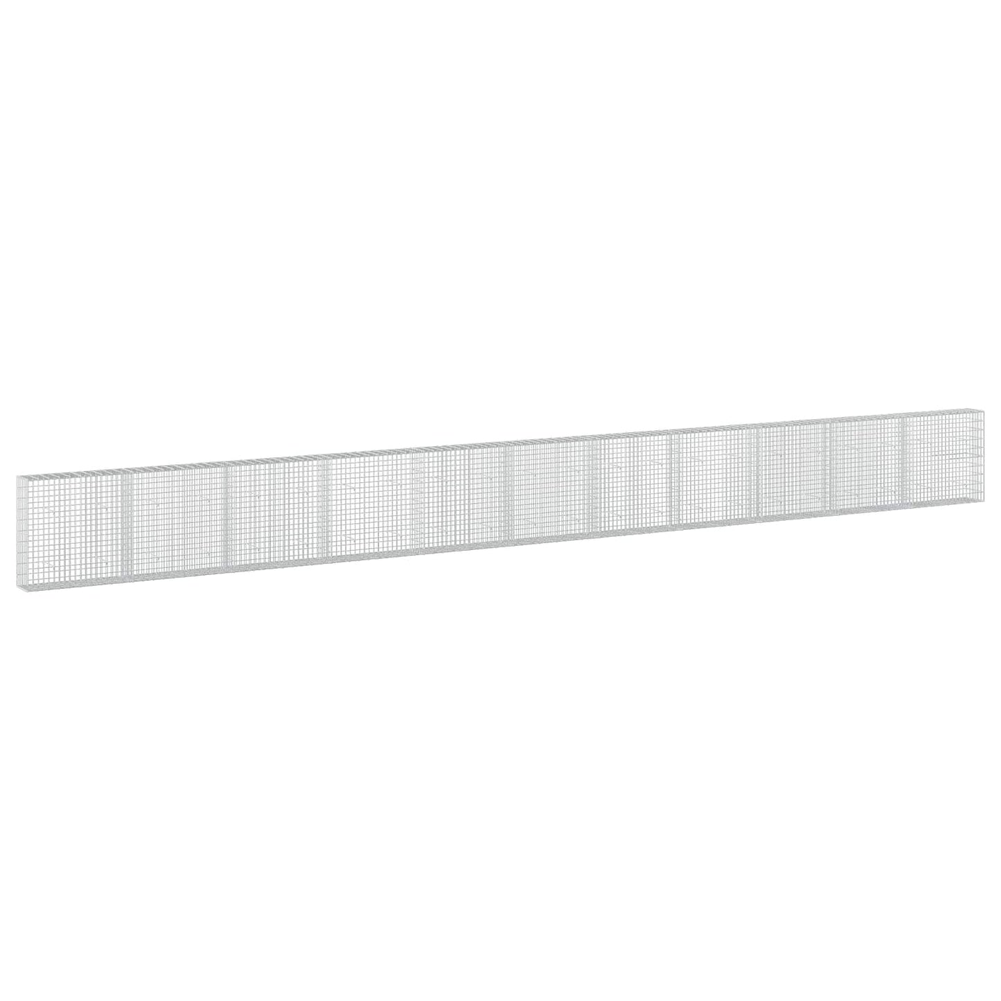 vidaXL Γκαμπιόν με σύρμα 5 mm και πλέγμα 5x10 cm 1100x30x100 εκ