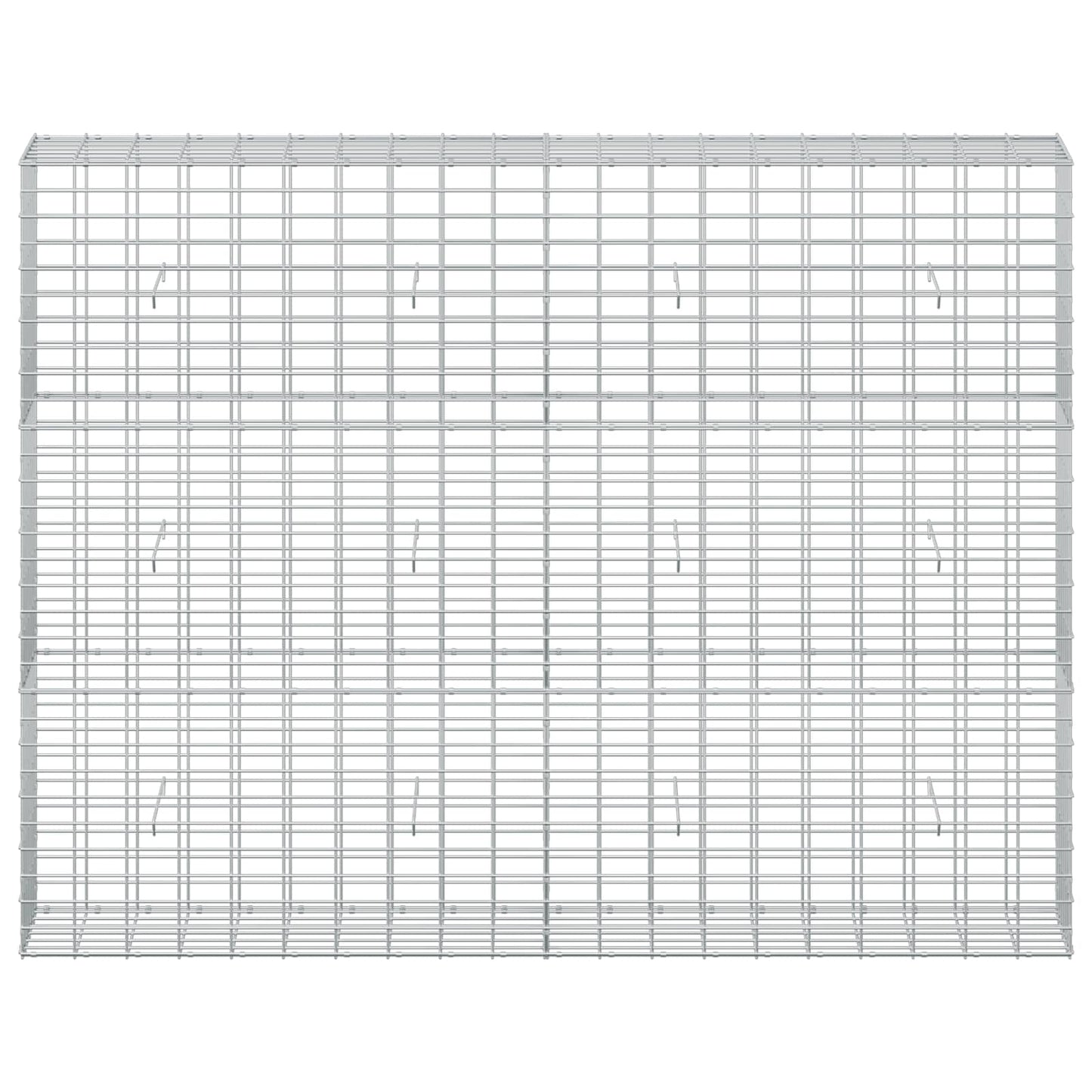 vidaXL Γκαμπιόν με σύρμα 5 mm και πλέγμα 5x10 cm 200x30x150 εκ