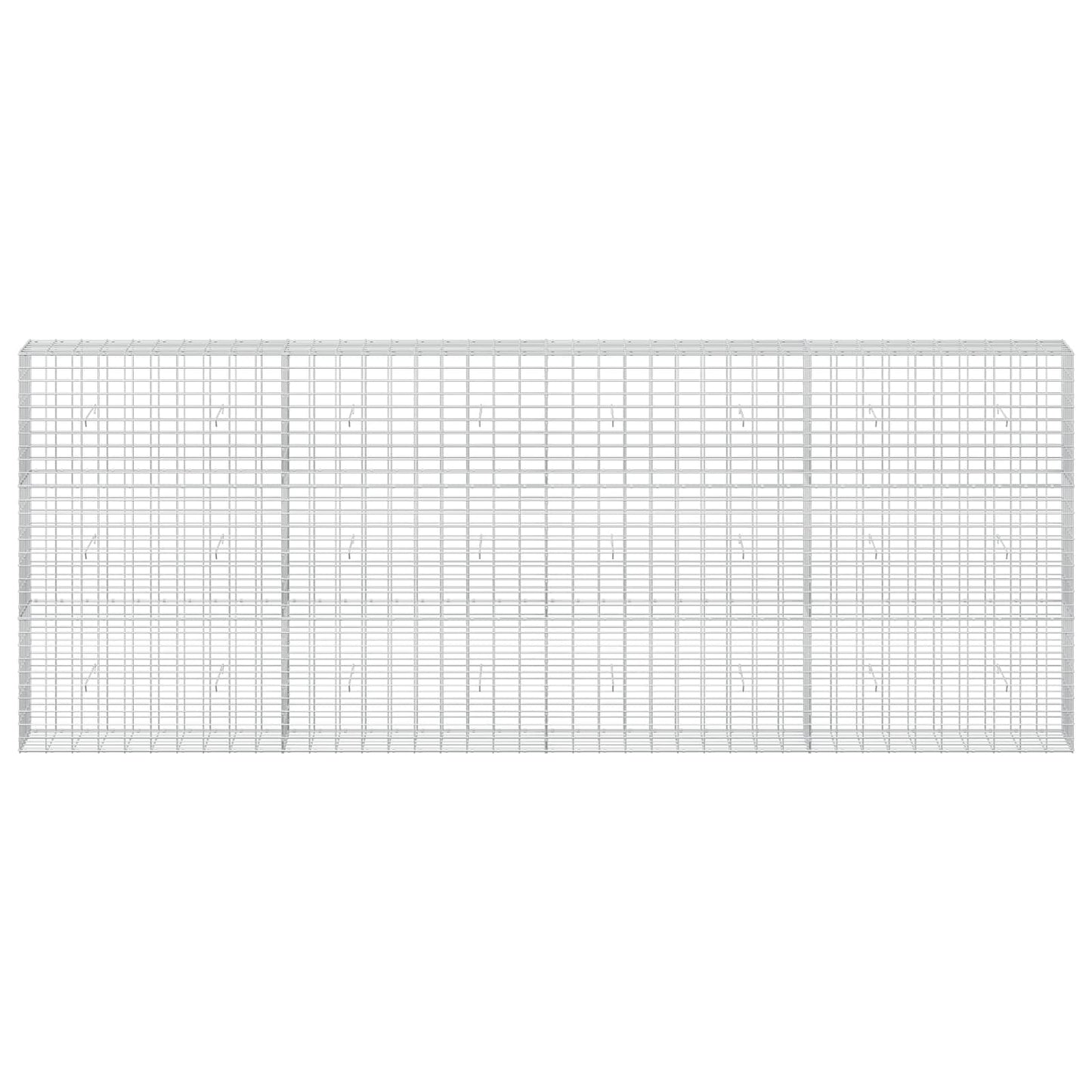 vidaXL Γκαμπιόν με σύρμα 5 mm και πλέγμα 5x10 cm 400x30x150 εκ