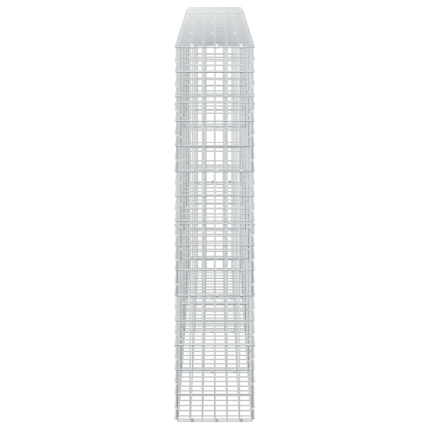 vidaXL Γκαμπιόν με σύρμα 5 mm και πλέγμα 5x10 cm 400x30x150 εκ