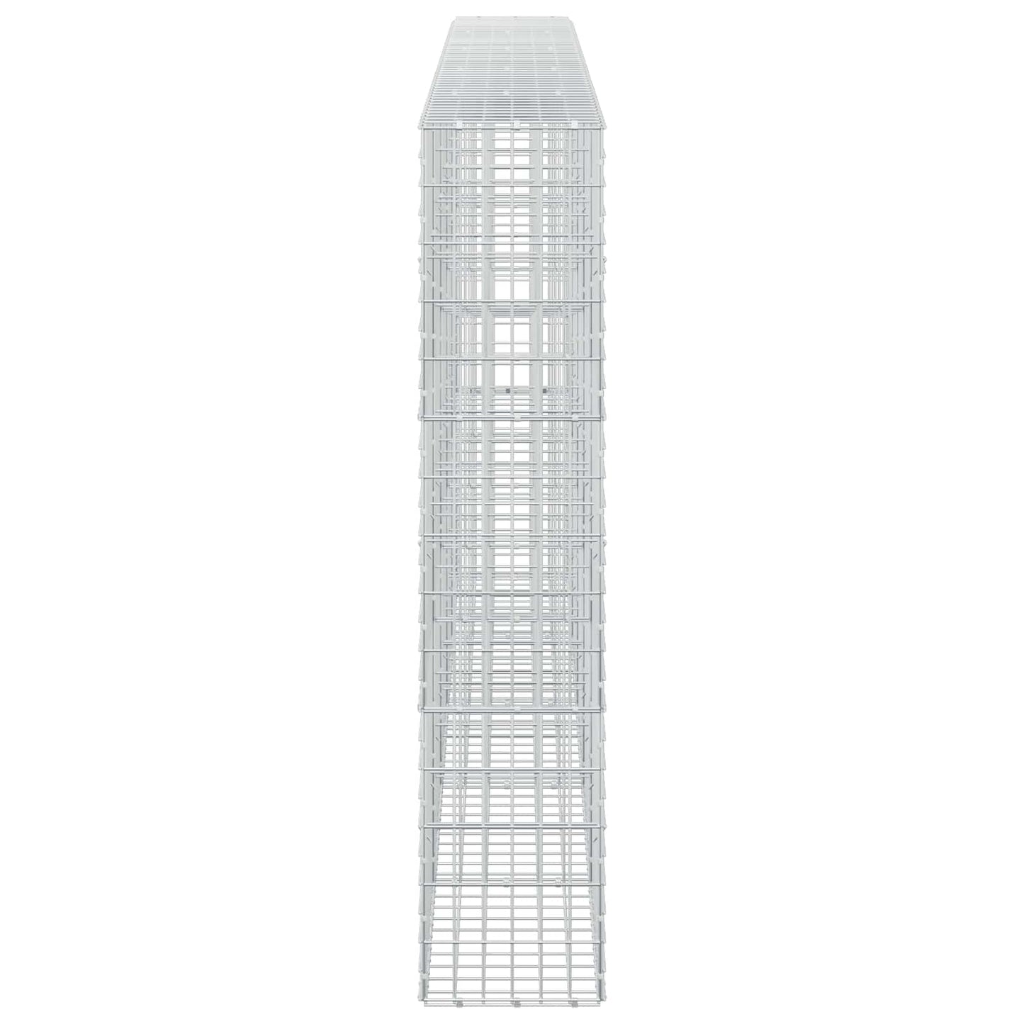 vidaXL Γκαμπιόν με σύρμα 5 mm και πλέγμα 5x10 cm 500x30x150 εκ