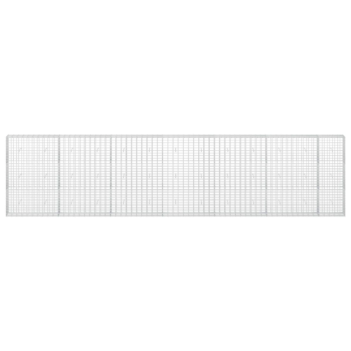 vidaXL Γκαμπιόν με σύρμα 5 mm και πλέγμα 5x10 cm 650x30x150 εκ