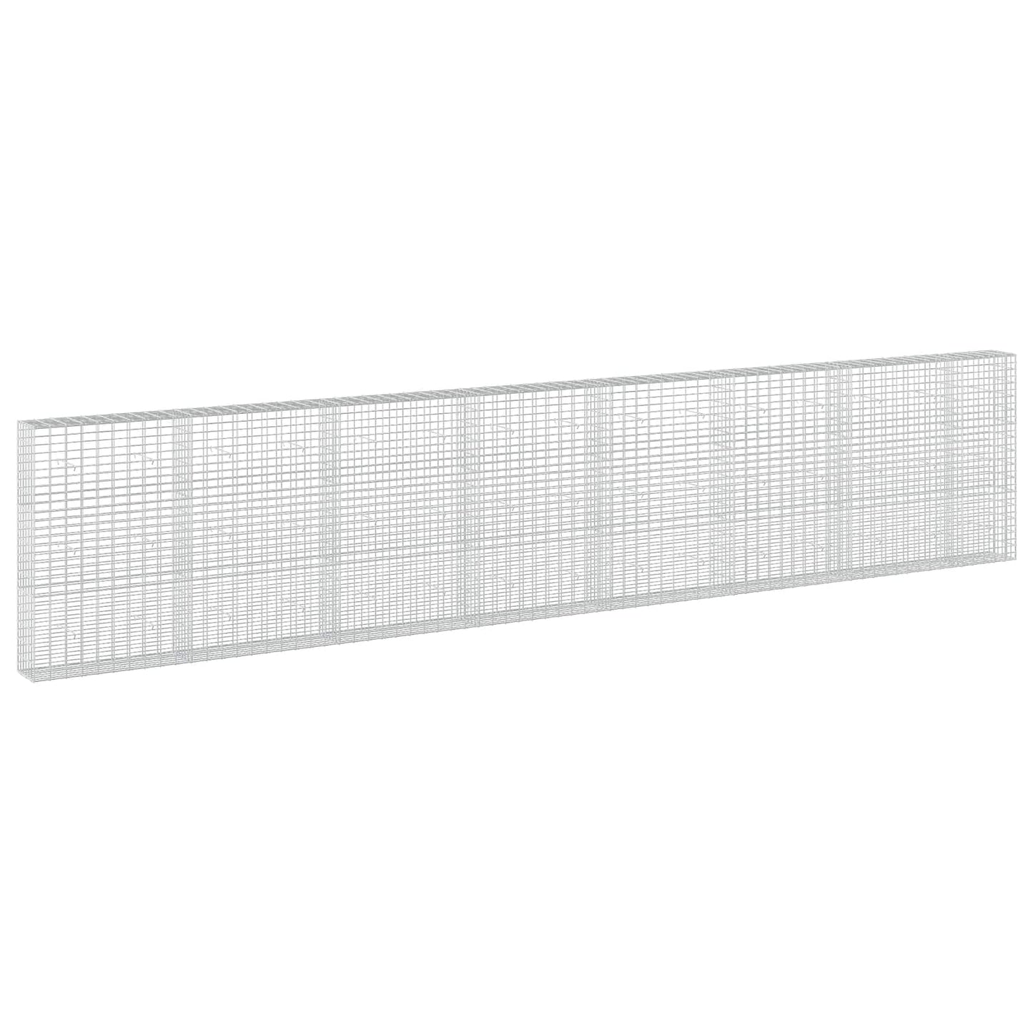 vidaXL Γκαμπιόν με σύρμα 5 mm και πλέγμα 5x10 cm 750x30x150 εκ