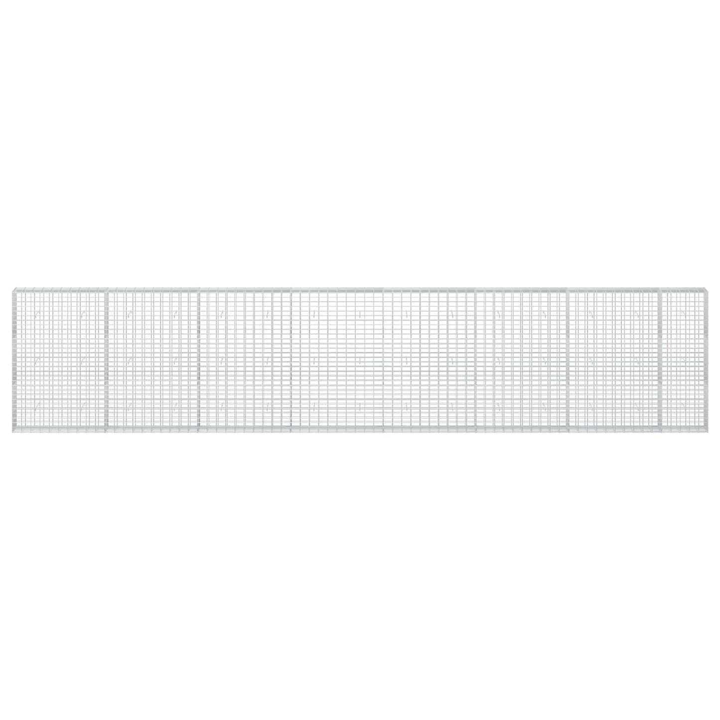 vidaXL Γκαμπιόν με σύρμα 5 mm και πλέγμα 5x10 cm 750x30x150 εκ