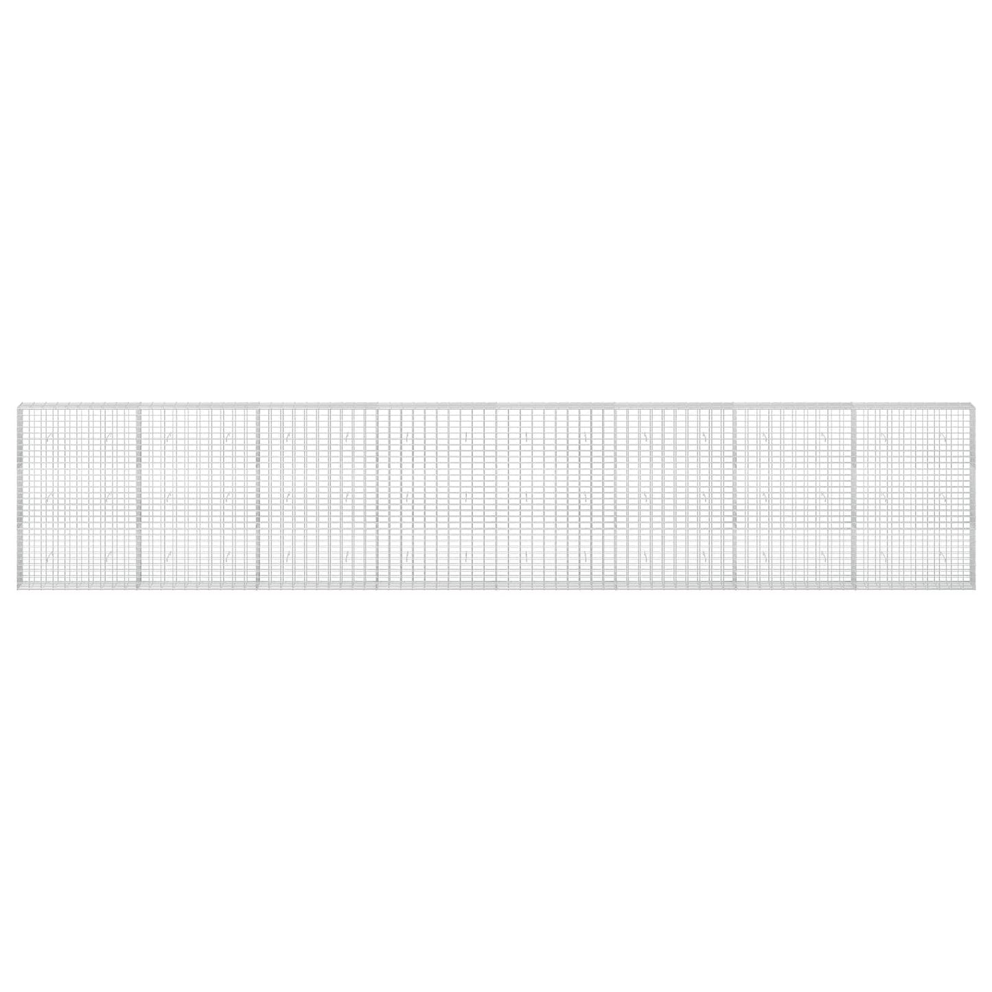 vidaXL Γκαμπιόν με σύρμα 5 mm και πλέγμα 5x10 cm 800x30x150 εκ