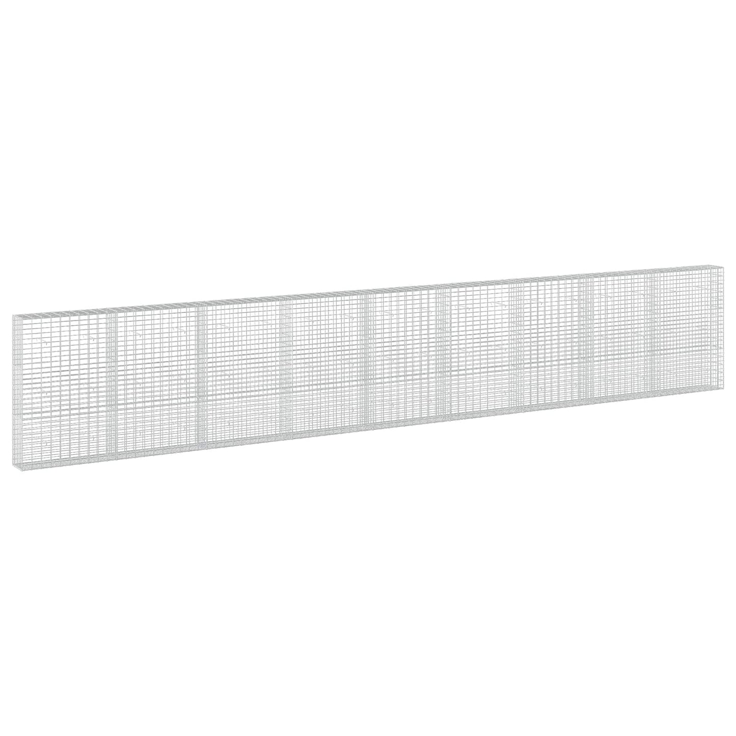 vidaXL Γκαμπιόν με σύρμα 5 mm και πλέγμα 5x10 cm 900x30x150 εκ