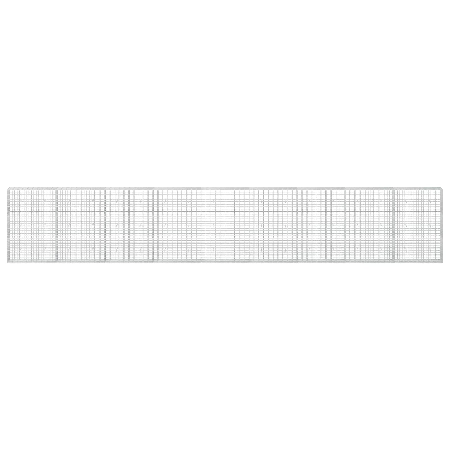 vidaXL Γκαμπιόν με σύρμα 5 mm και πλέγμα 5x10 cm 900x30x150 εκ
