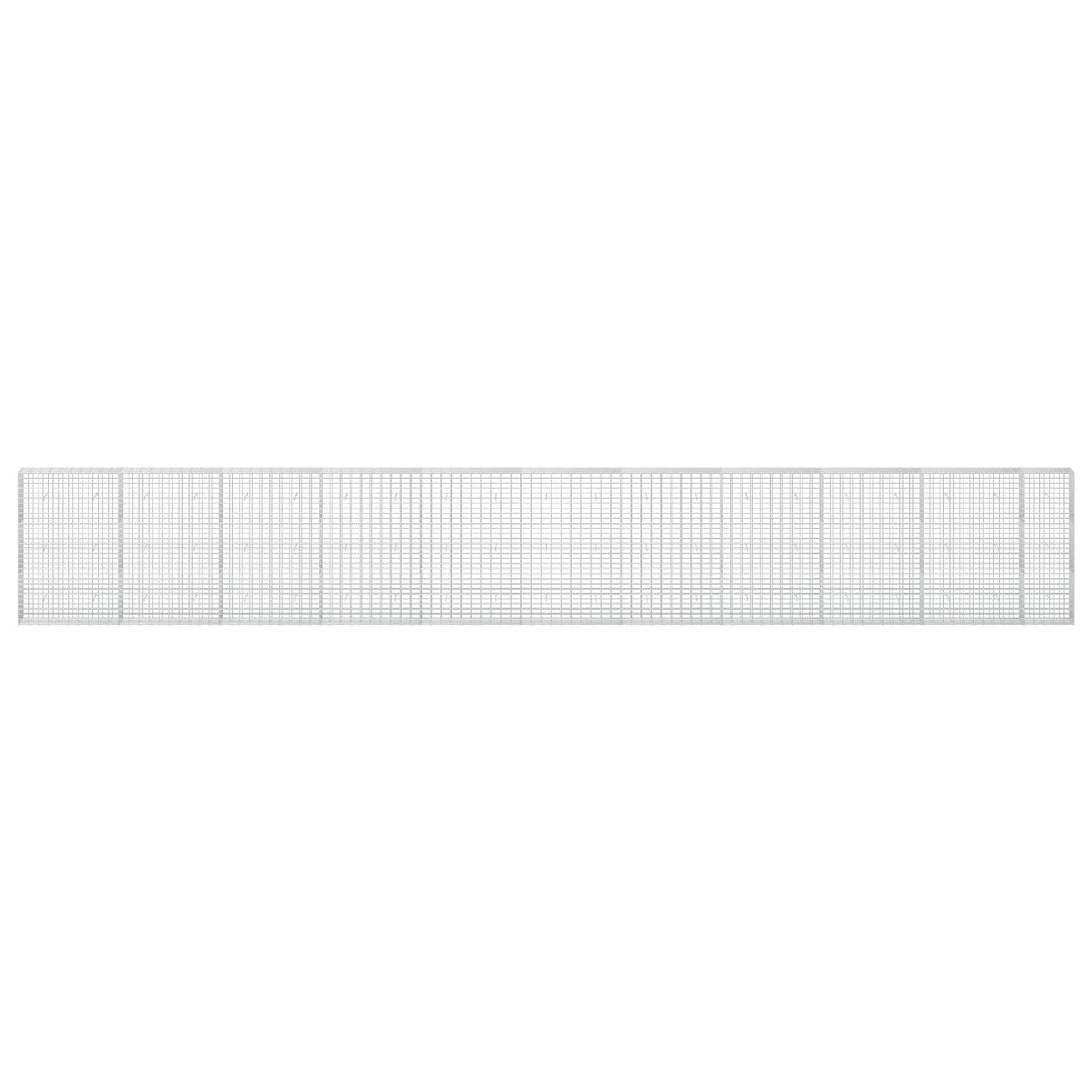 vidaXL Γκαμπιόν με σύρμα 5 mm και πλέγμα 5x10 cm 1050x30x150 εκ.