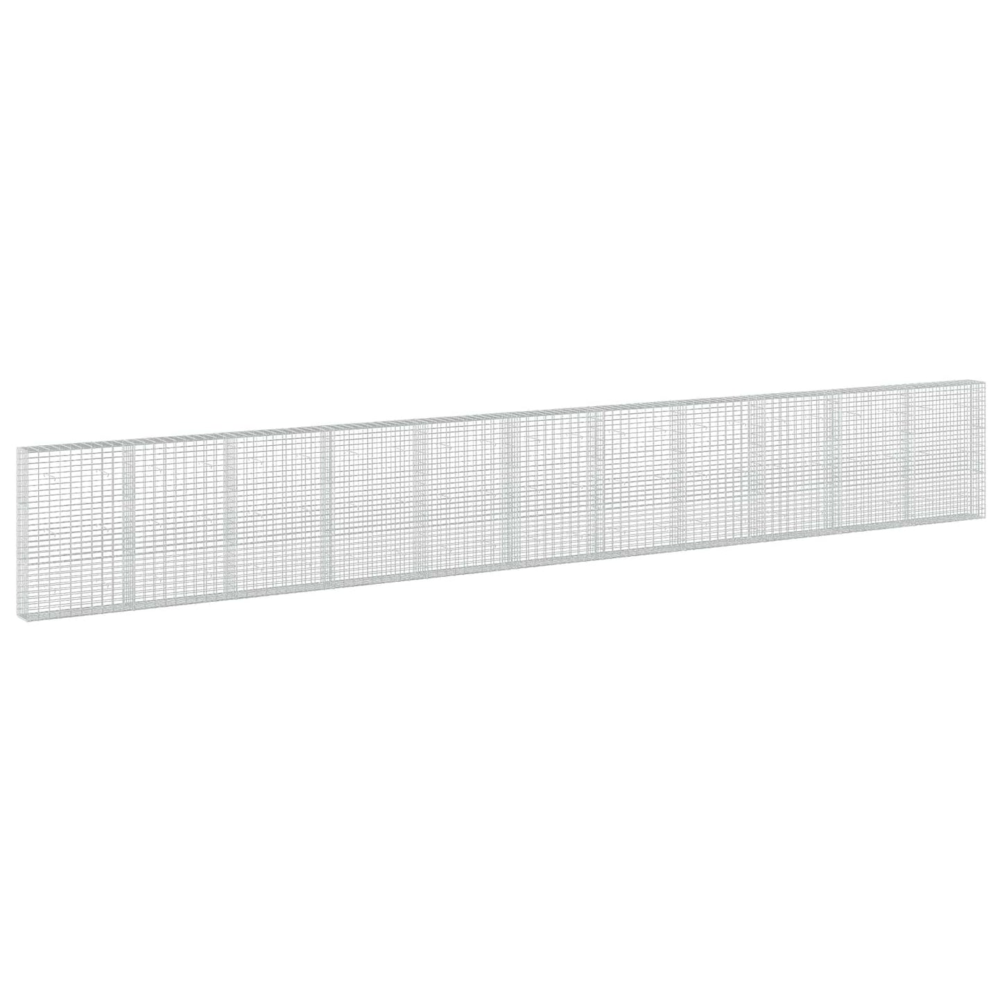 vidaXL Γκαμπιόν με σύρμα 5 mm και πλέγμα 5x10 cm 1100x30x150 εκ