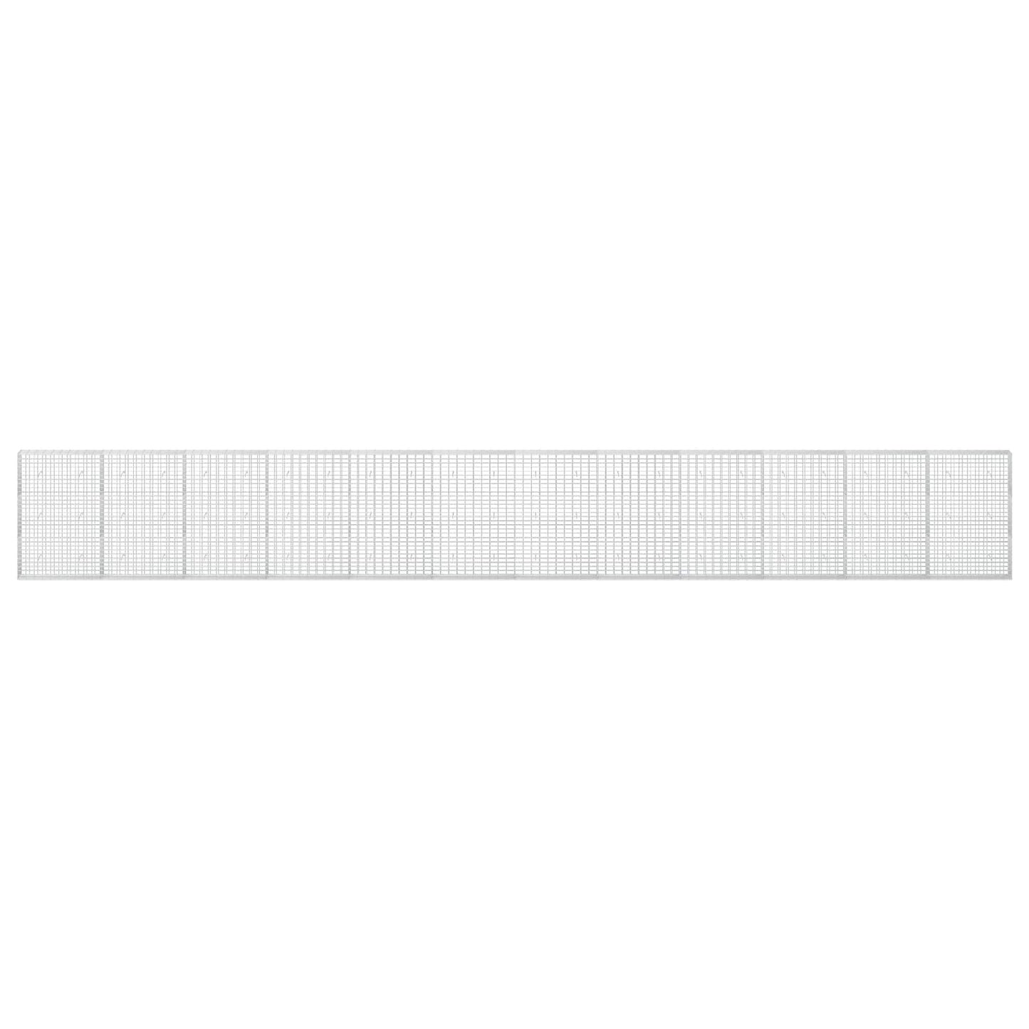 vidaXL Γκαμπιόν με σύρμα 5 mm και πλέγμα 5x10 cm 1200x30x150 εκ