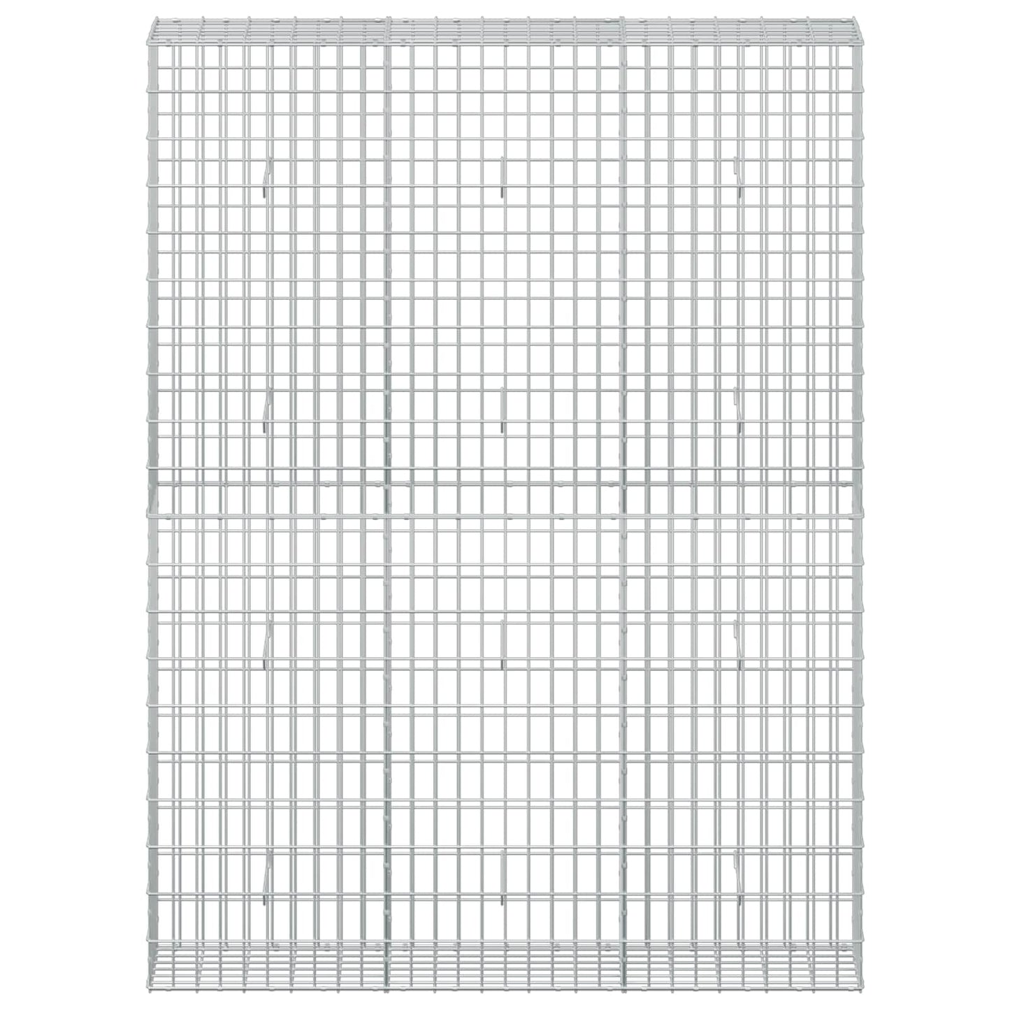 vidaXL Γκαμπιόν με σύρμα 5 mm και πλέγμα 5x10 cm 150x30x200 εκ