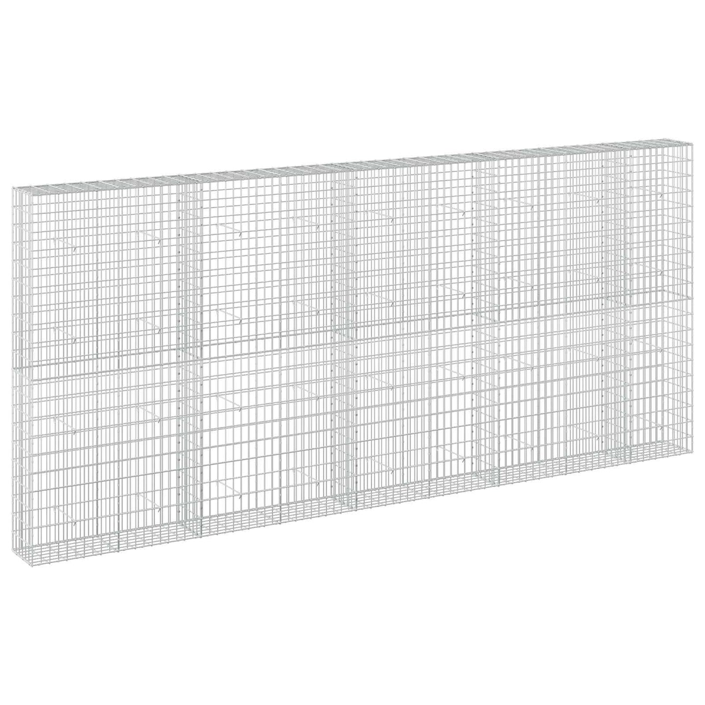 vidaXL Γκαμπιόν με σύρμα 5 mm και πλέγμα 5x10 cm 450x30x200 εκ