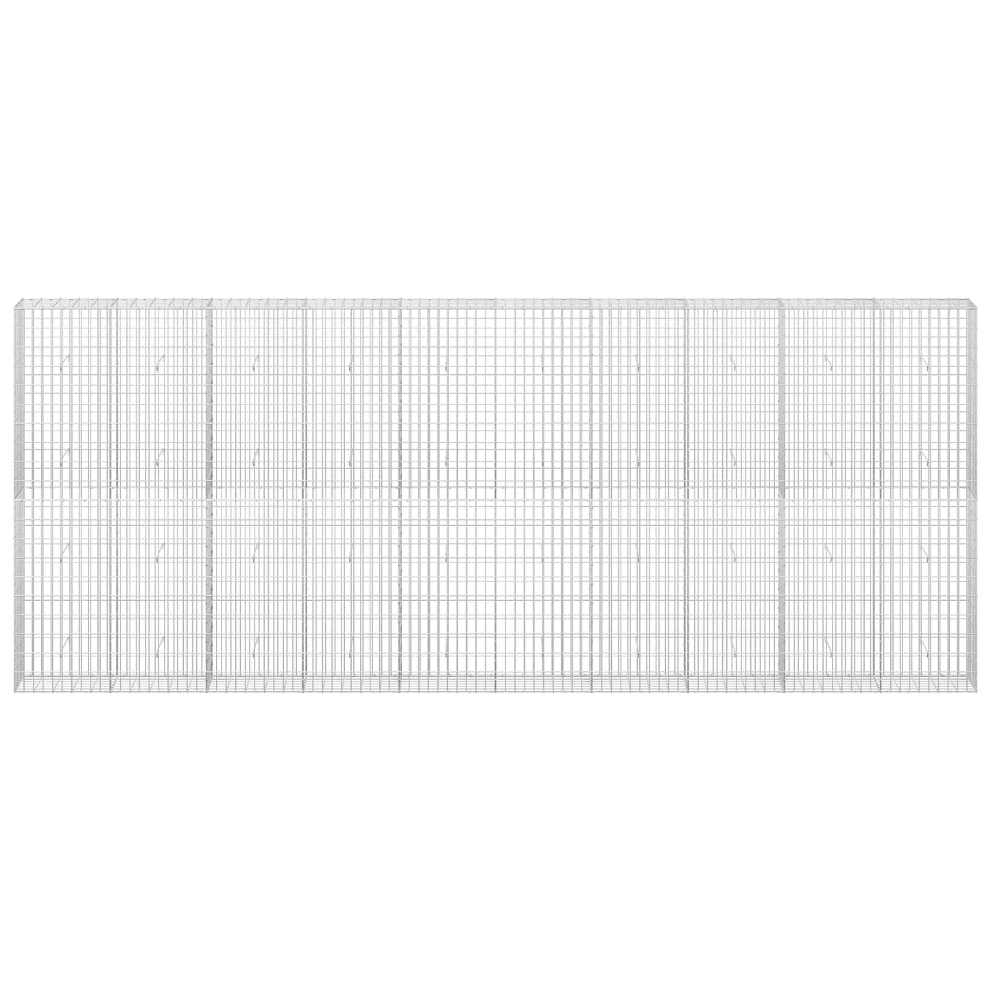 vidaXL Γκαμπιόν με σύρμα 5 mm και πλέγμα 5x10 cm 500x30x200 εκ