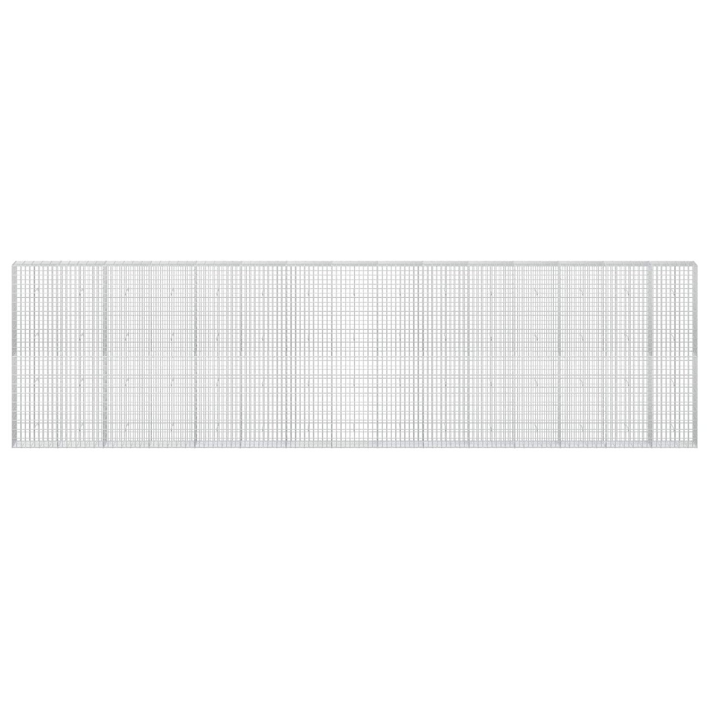 vidaXL Γκαμπιόν με σύρμα 5 mm και πλέγμα 5x10 cm 750x30x200 εκ