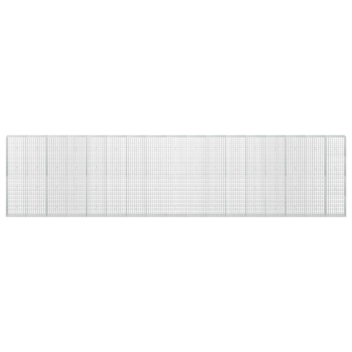 vidaXL Γκαμπιόν με σύρμα 5 mm και πλέγμα 5x10 cm 850x30x200 εκ