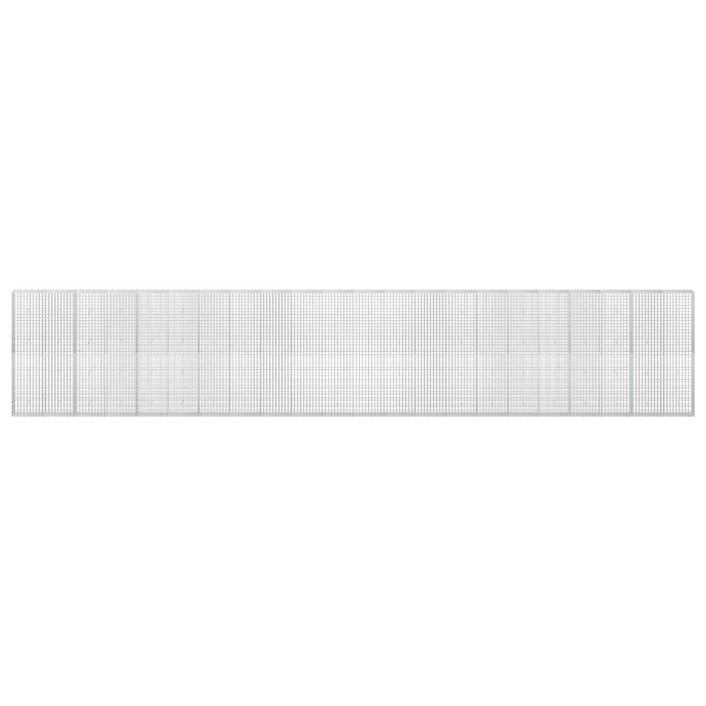 vidaXL Γκαμπιόν με σύρμα 5 mm και πλέγμα 5x10 cm 1100x30x200 εκ