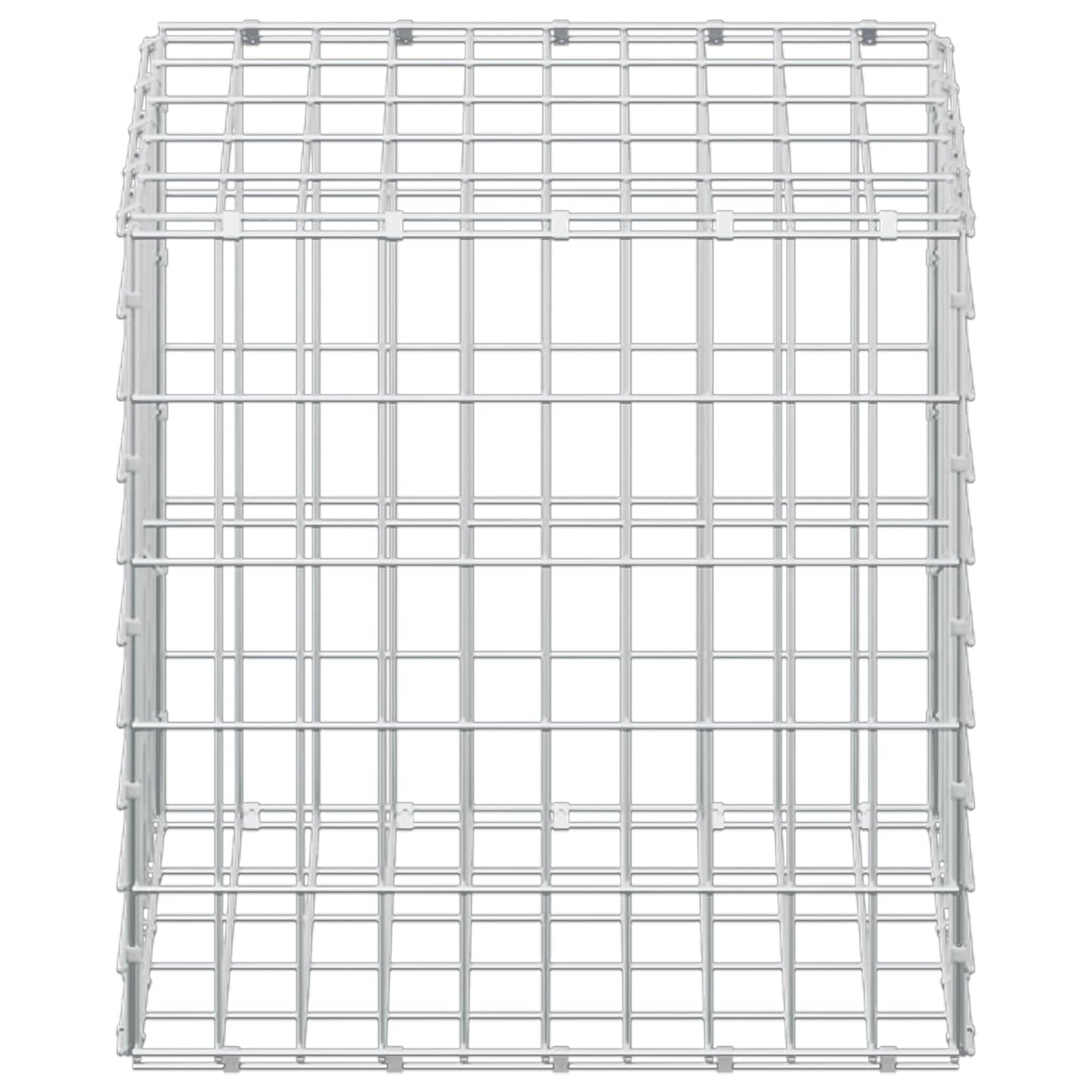 vidaXL Γκαμπιόν με σύρμα 5 mm και πλέγμα 5x10 cm 50x50x50 εκ.