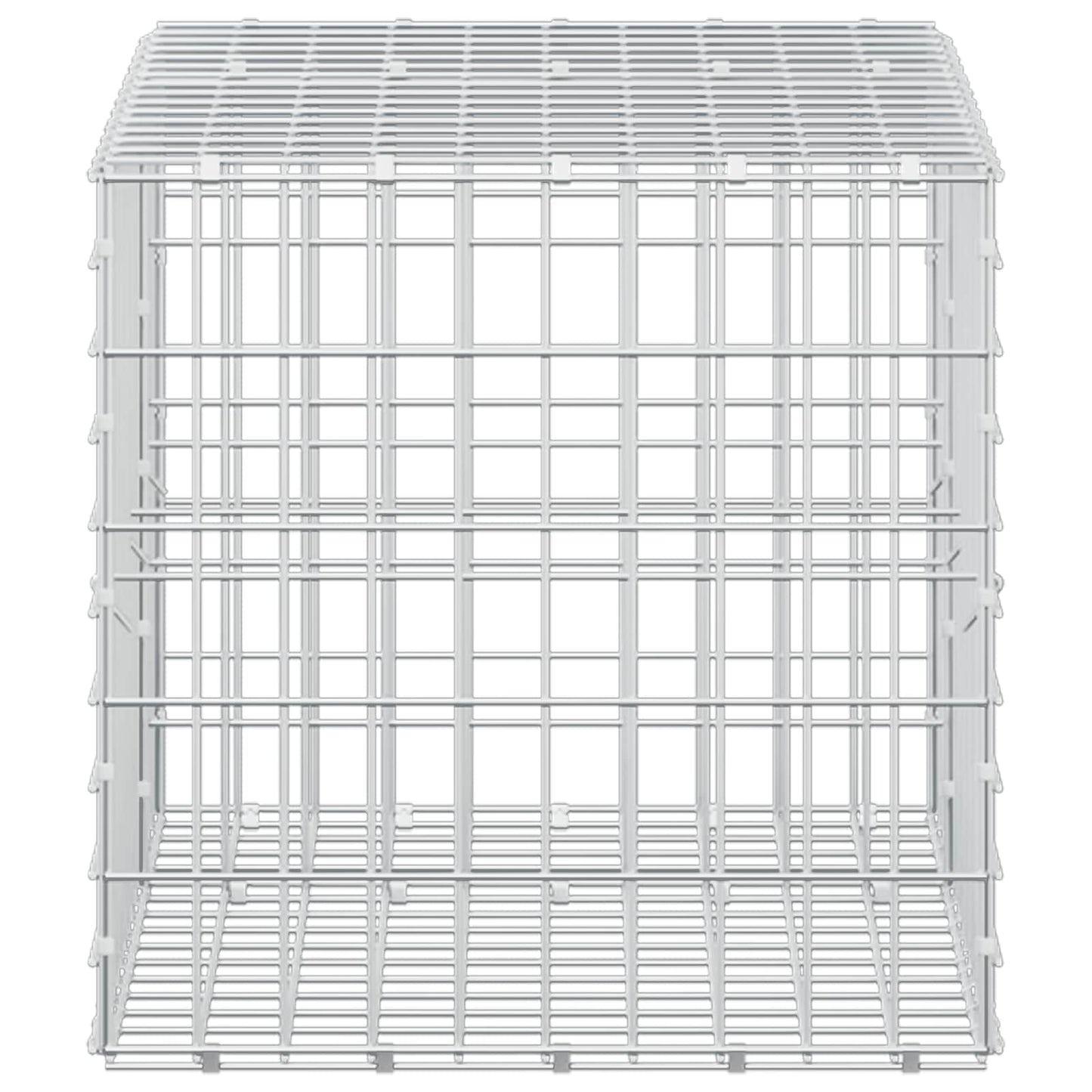 vidaXL Γκαμπιόν με σύρμα 5 mm και πλέγμα 5x10 cm 150x50x50 εκ.