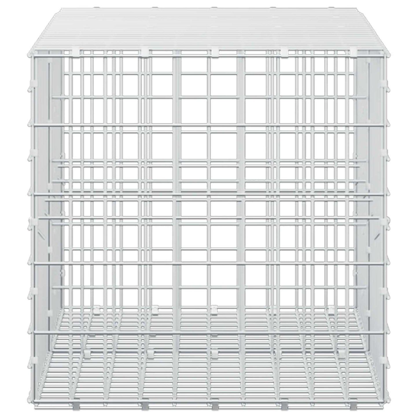 vidaXL Γκαμπιόν με σύρμα 5 mm και πλέγμα 5x10 cm 200x50x50 εκ