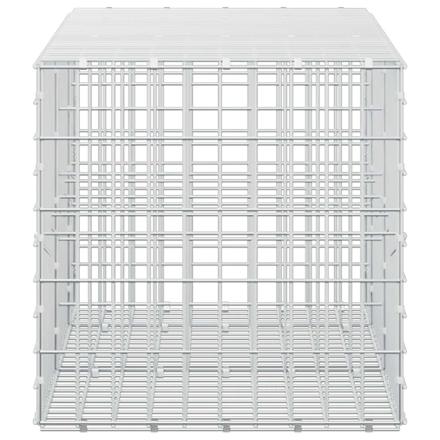 vidaXL Γκαμπιόν με σύρμα 5 mm και πλέγμα 5x10 cm 250x50x50 εκ