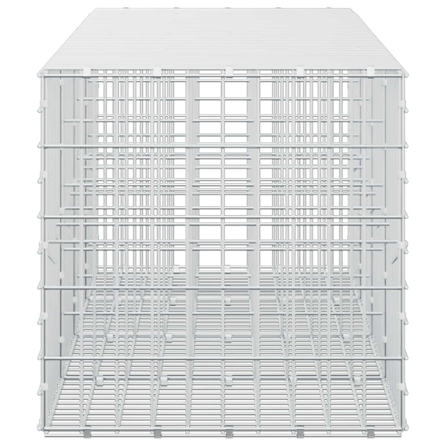 vidaXL Γκαμπιόν με σύρμα 5 mm και πλέγμα 5x10 cm 400x50x50 εκ