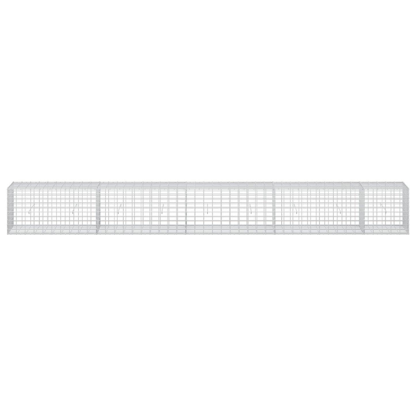 vidaXL Γκαμπιόν με σύρμα 5 mm και πλέγμα 5x10 cm 450x50x50 εκ