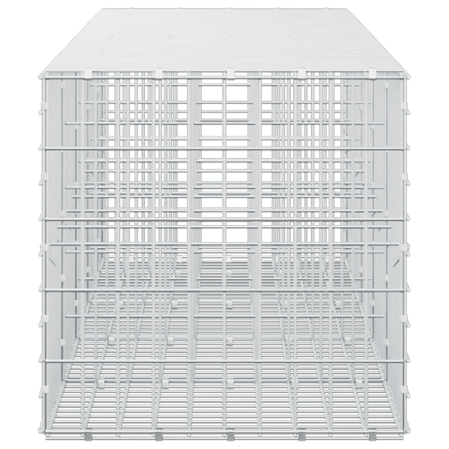 vidaXL Γκαμπιόν με σύρμα 5 mm και πλέγμα 5x10 cm 450x50x50 εκ