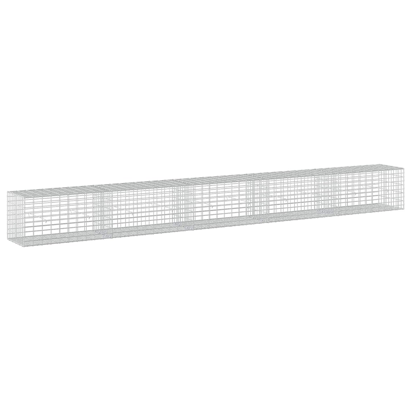 vidaXL Γκαμπιόν με σύρμα 5 mm και πλέγμα 5x10 cm 500x50x50 εκ